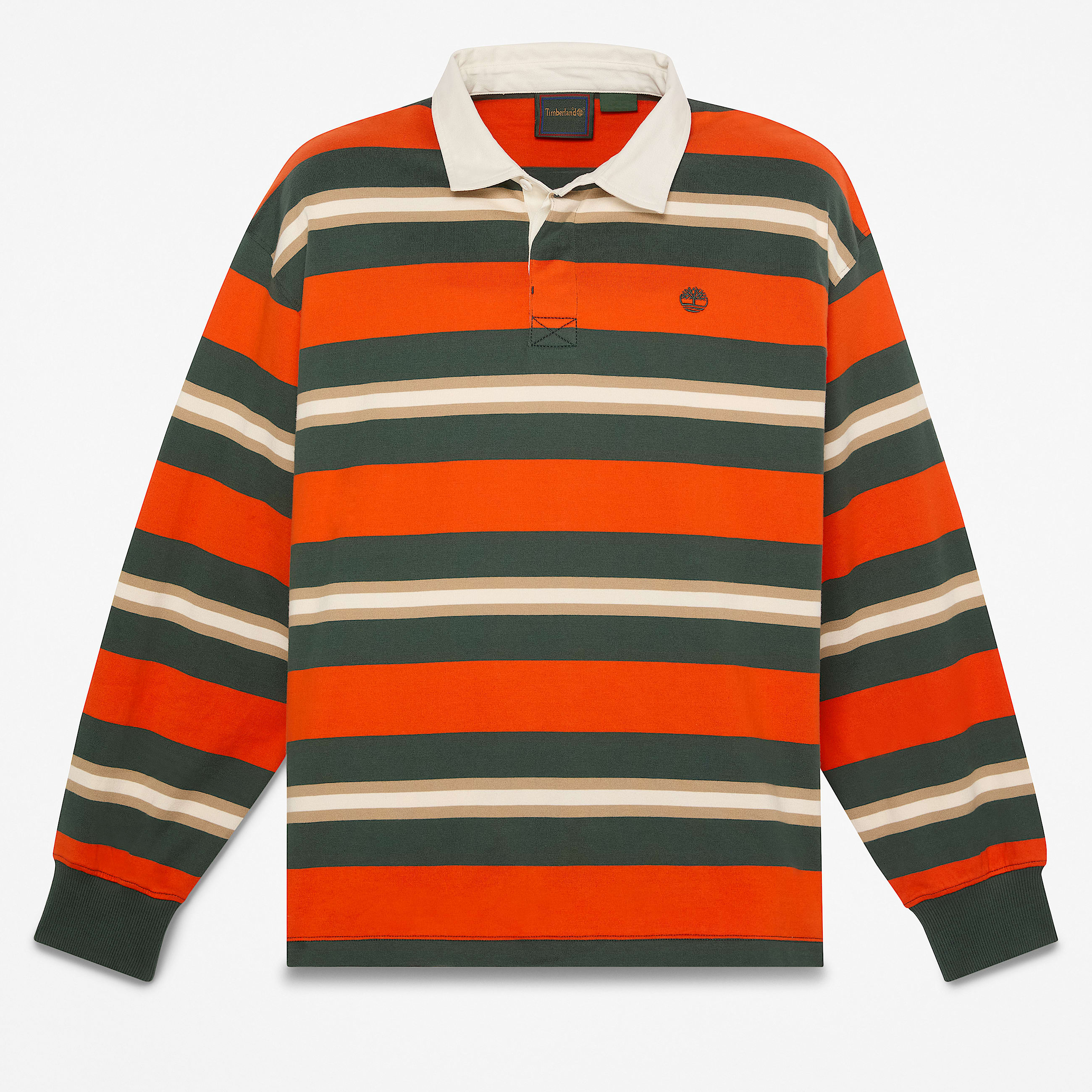 Mens LongSleeve Rugby Polo TBL Tangerine Tango HERO