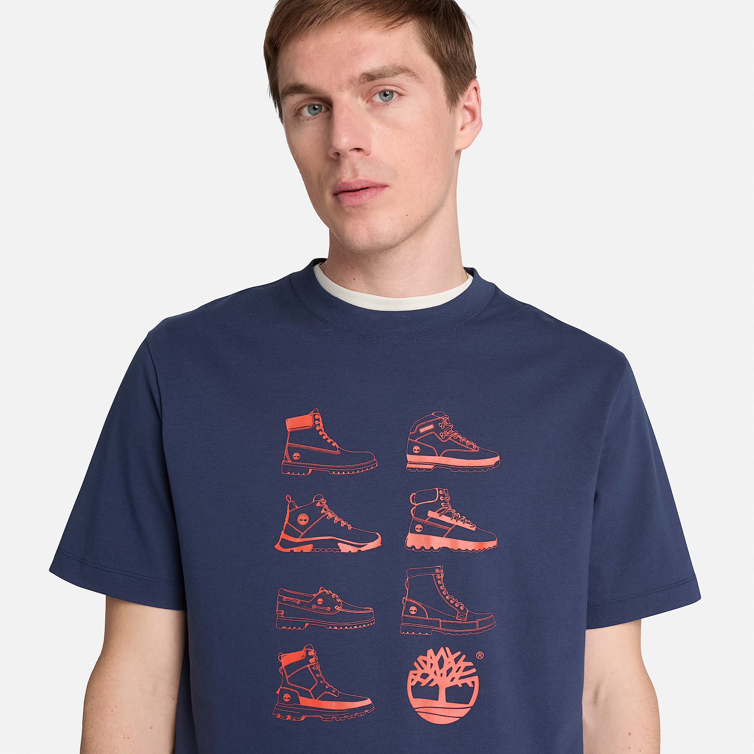 Mens Iconic Footwear ShortSleeve TShirt TBL Mood Indigo ALT3