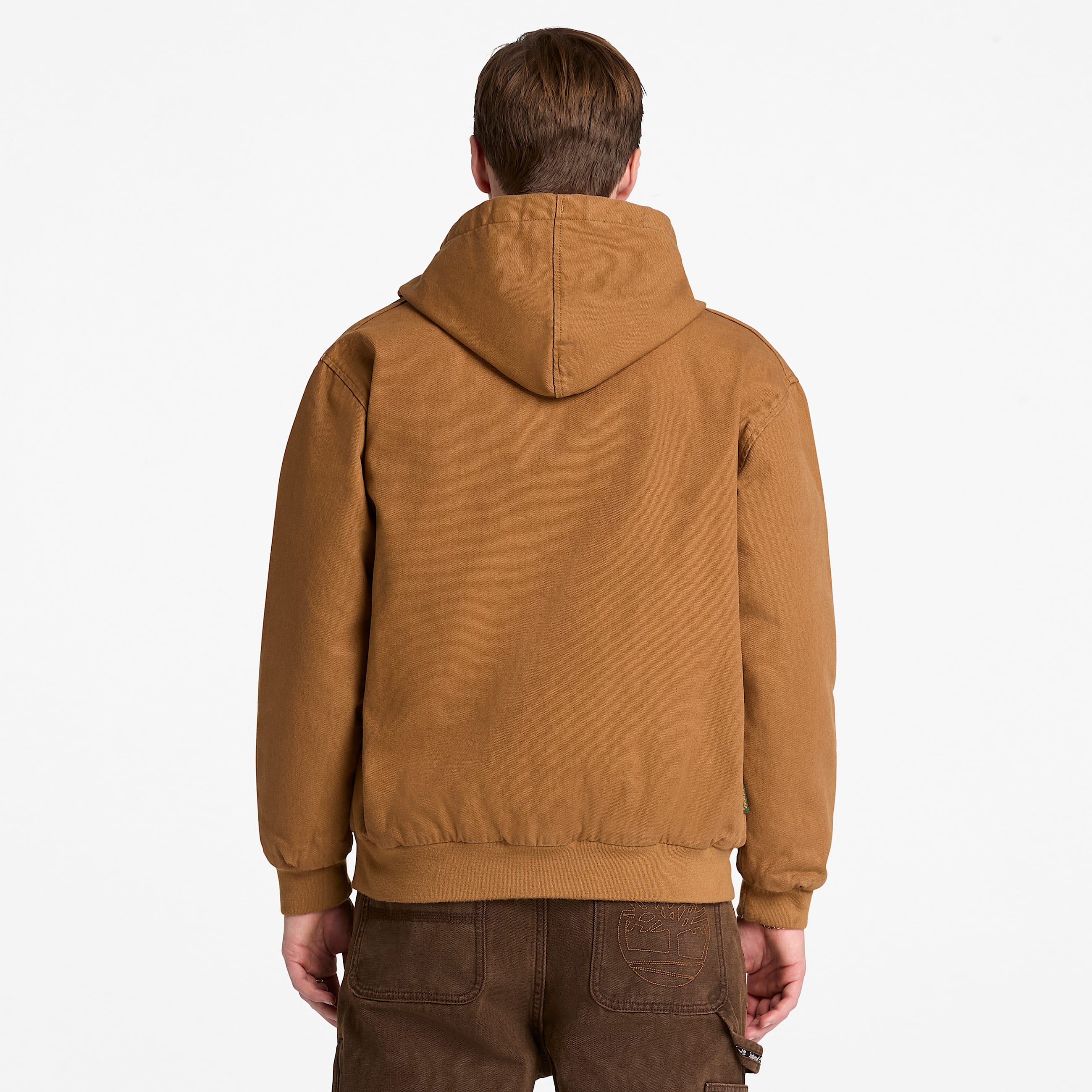 Mens Insulated Canvas Bomber TBL Dark Wheat ALT8