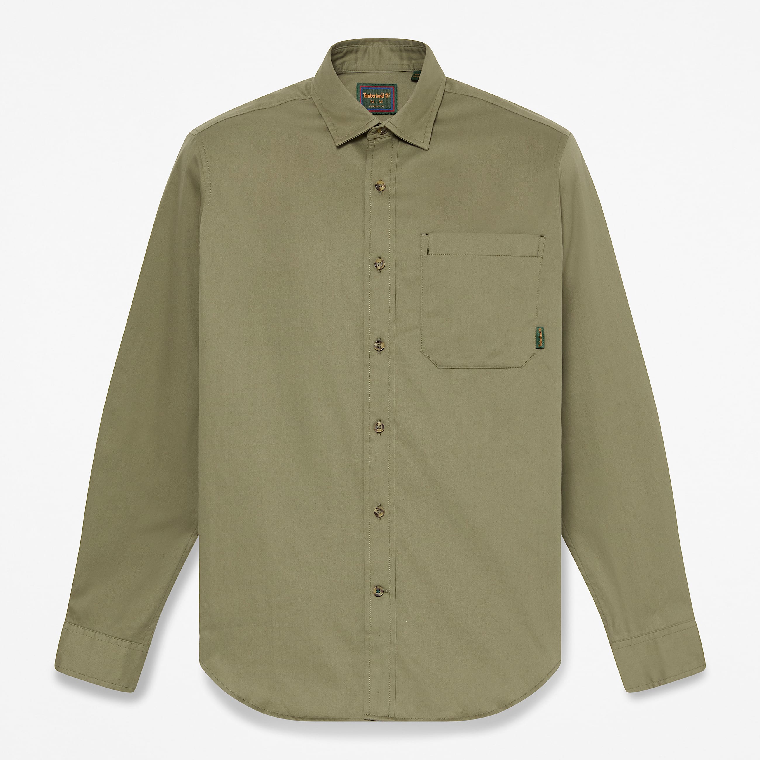 Mens Twill LongSleeve Shirt TBL Deep Lichen Green HERO
