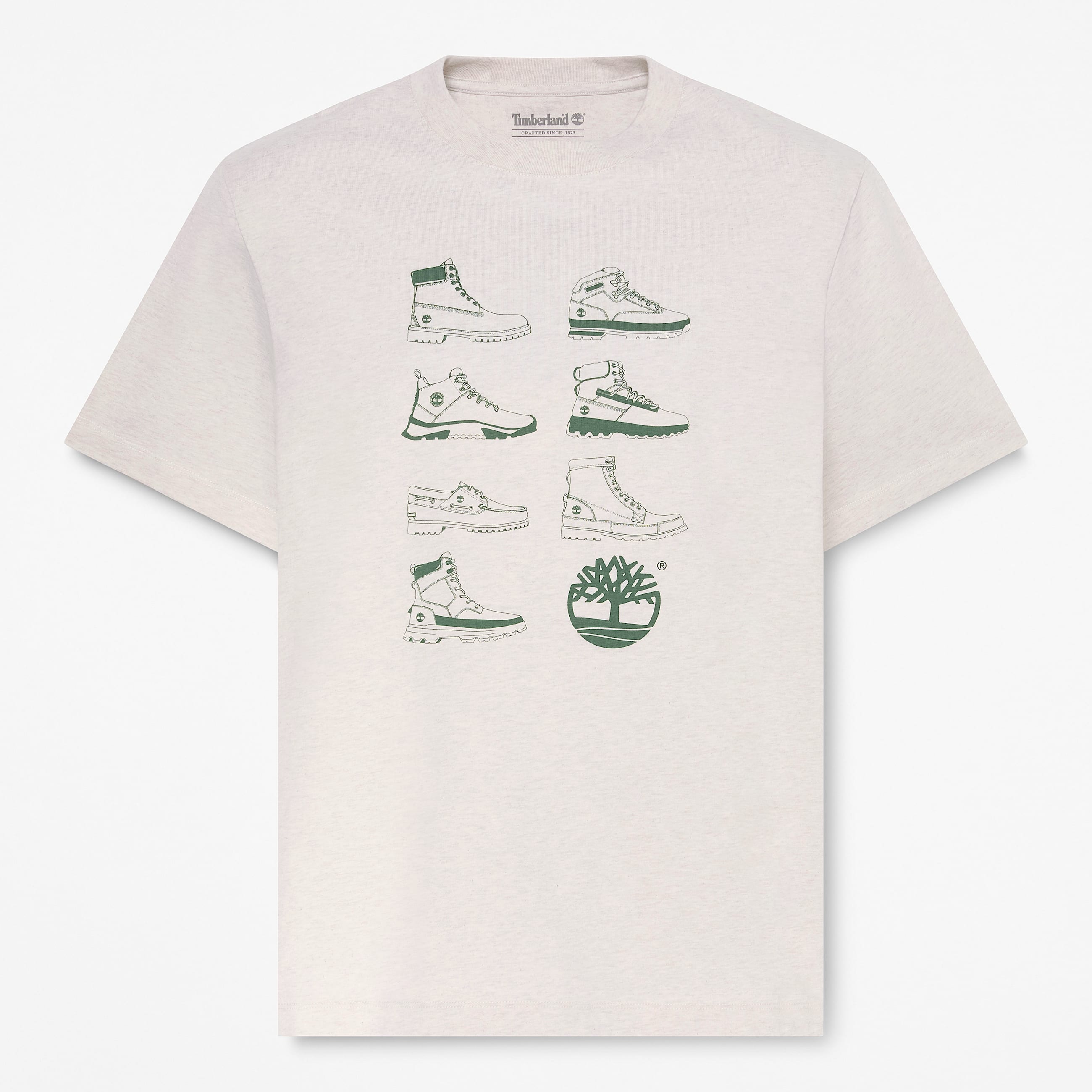 Mens Iconic Footwear ShortSleeve TShirt TBL Light Oatmeal Heather HERO