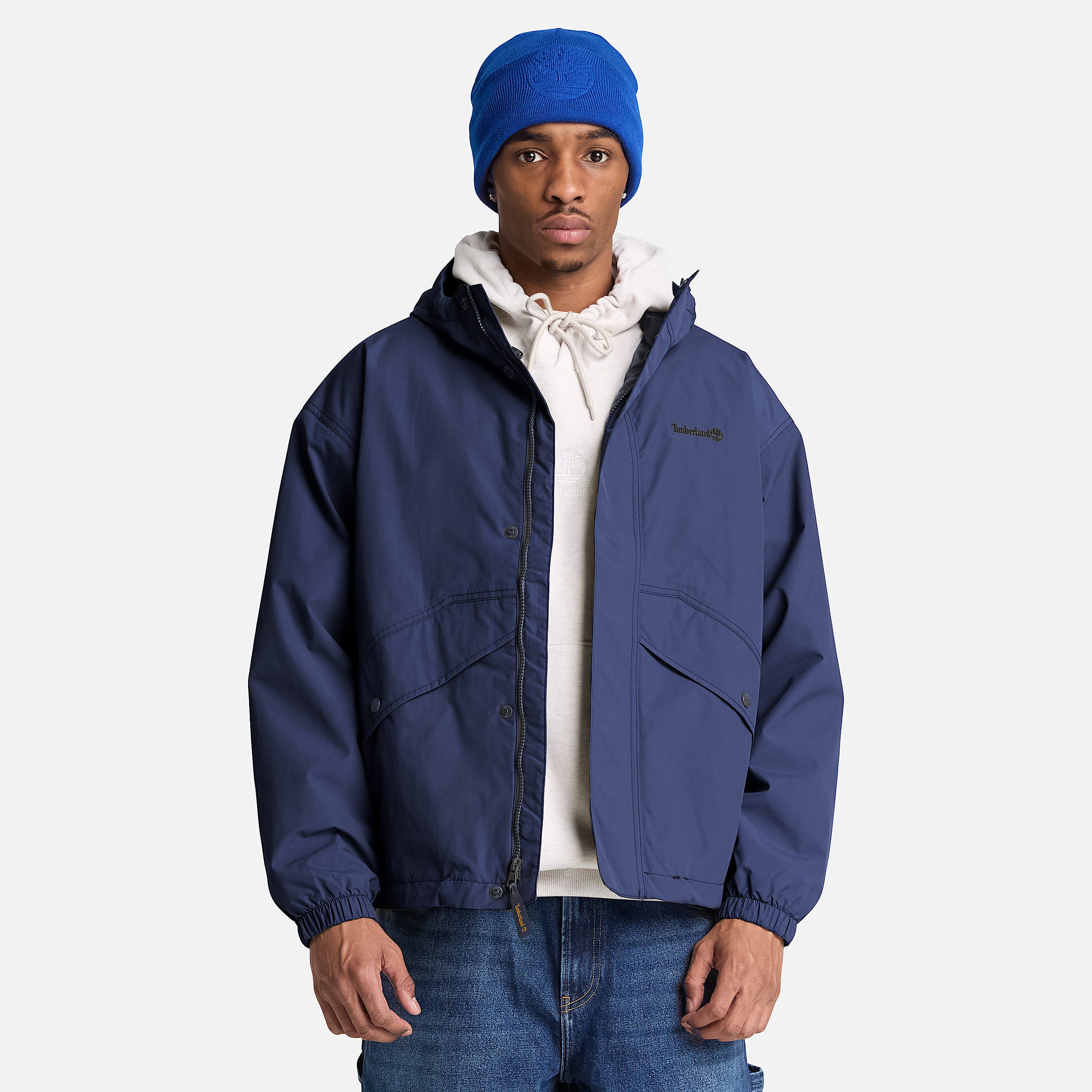 Mens Weatherline Waterproof Shell Jacket TBL Dark Navy ALT1