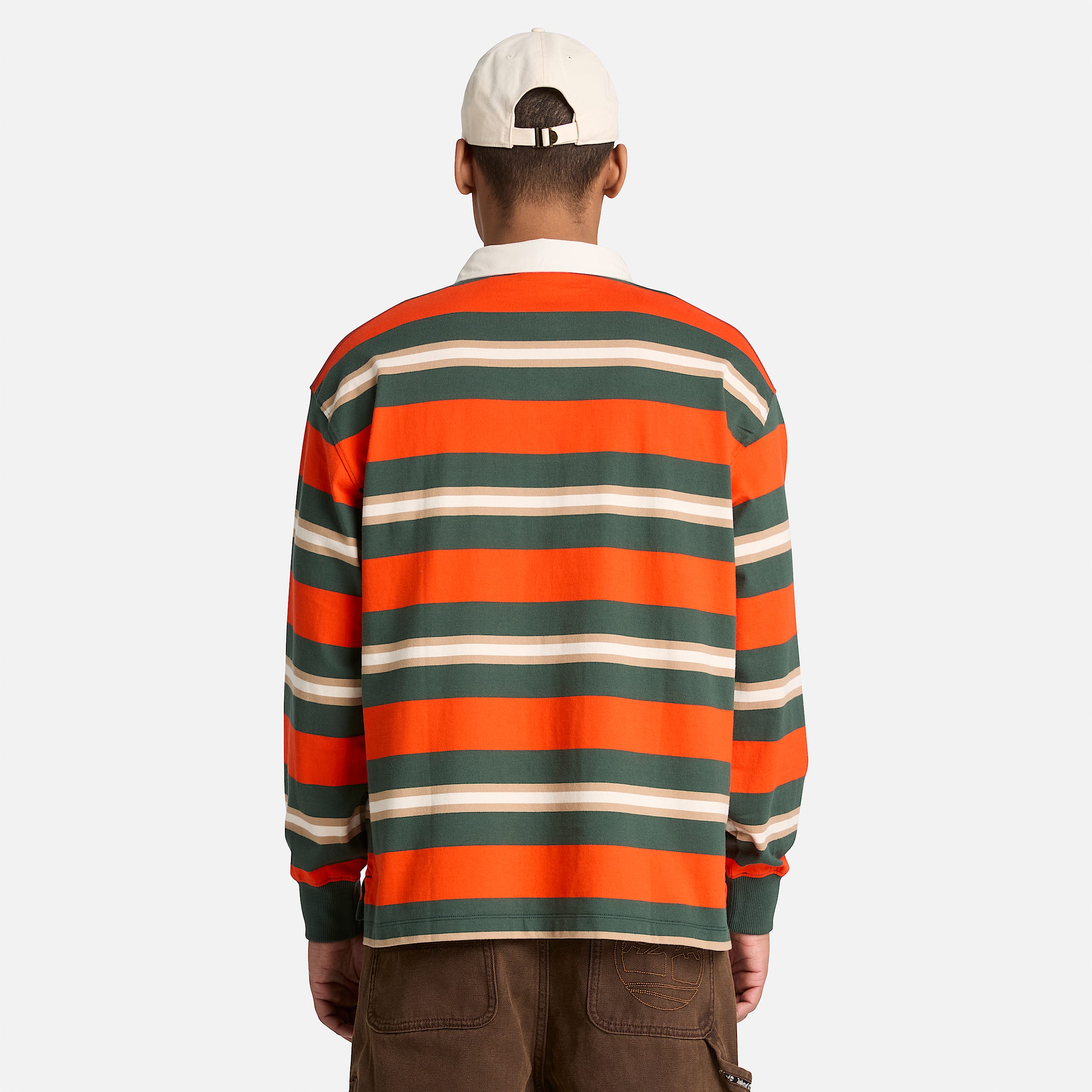 Mens LongSleeve Rugby Polo TBL Tangerine Tango ALT8