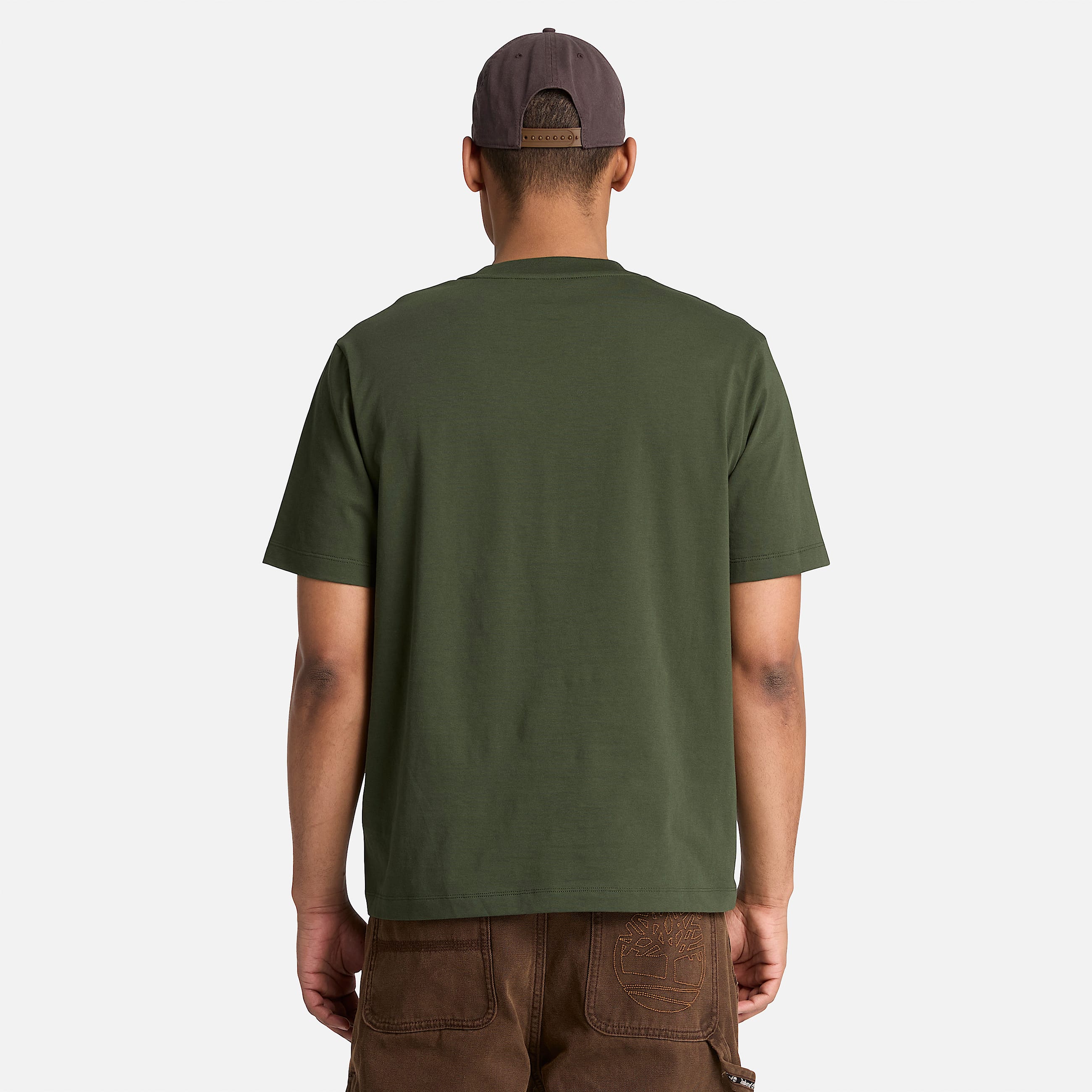 Mens Stack Logo Graphic ShortSleeve TShirt TBL Dark Green ALT8