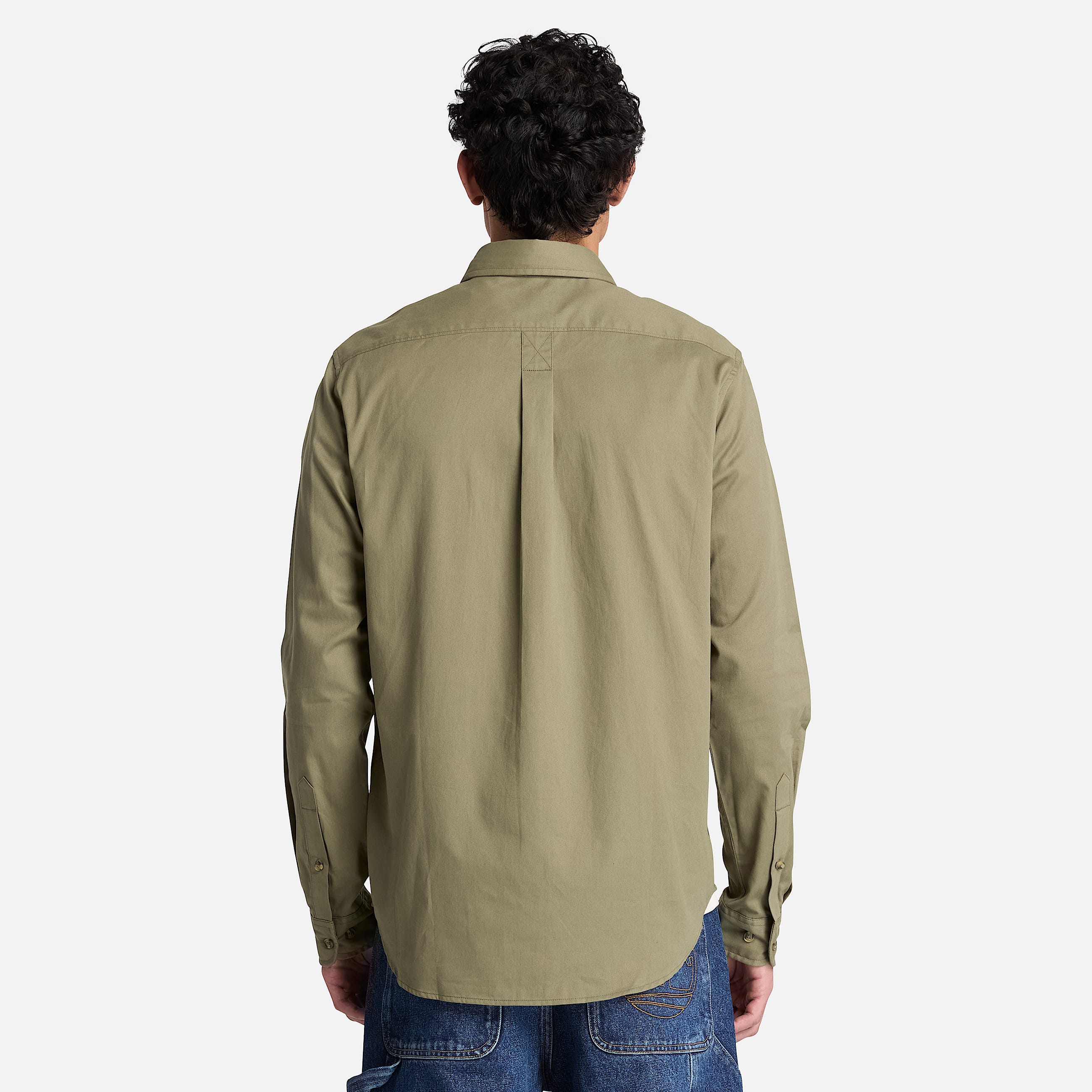 Mens Twill LongSleeve Shirt TBL Deep Lichen Green ALT8