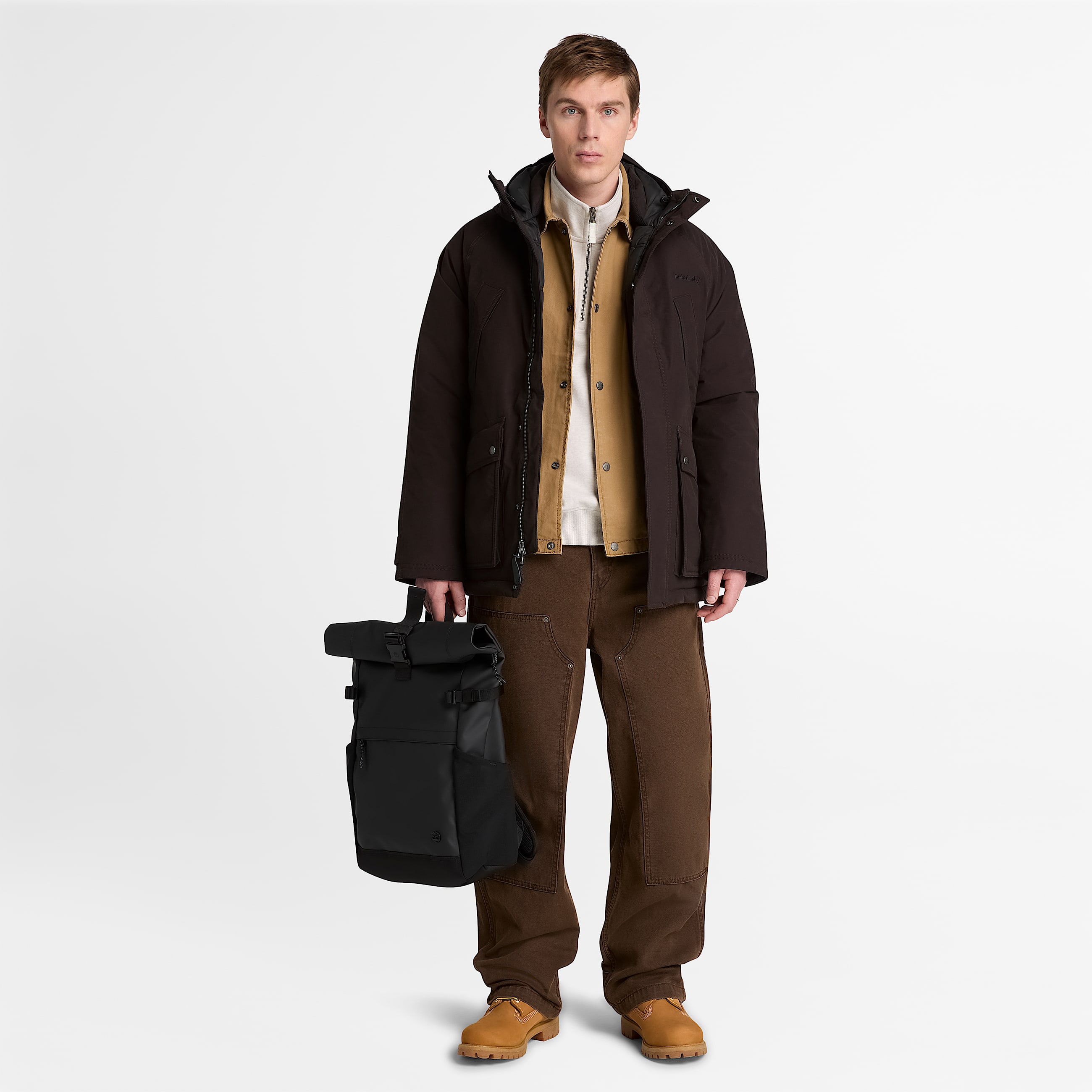 Mens Waterproof Parka TBL Dark Brown ALT2