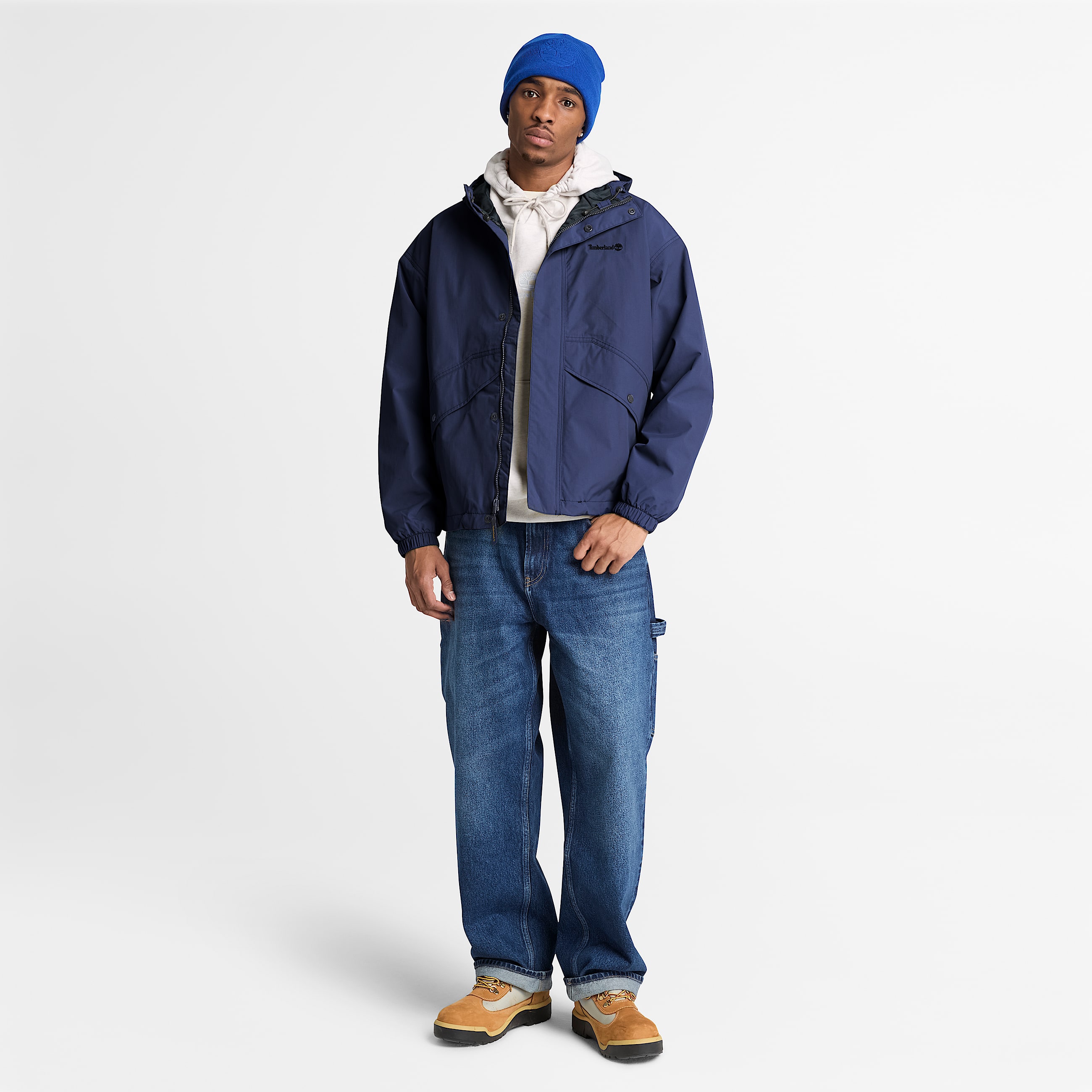 Mens Weatherline Waterproof Shell Jacket TBL Dark Navy ALT2