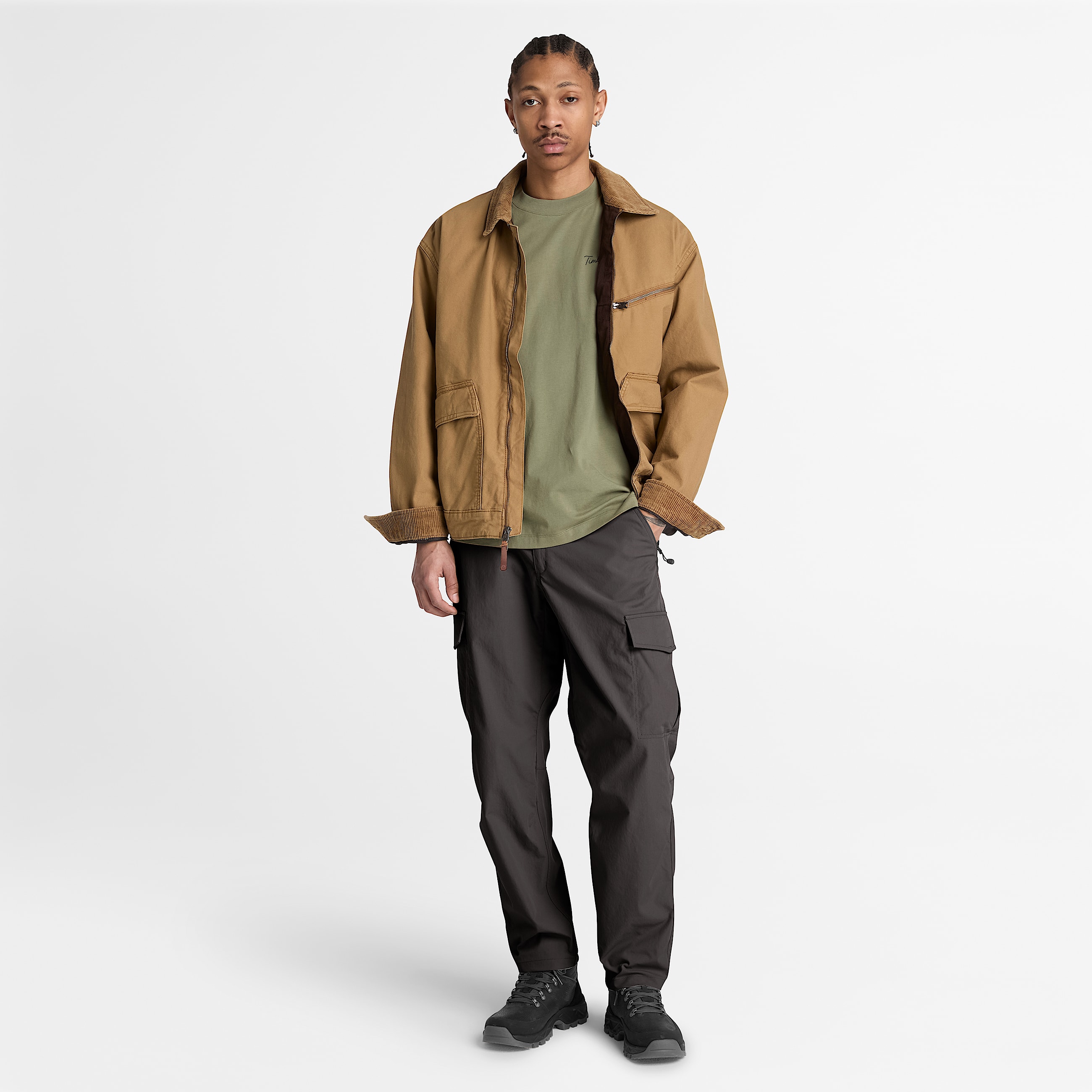 Mens QuickDry Stretch Cargo Pant TBL Vintage Black ALT2