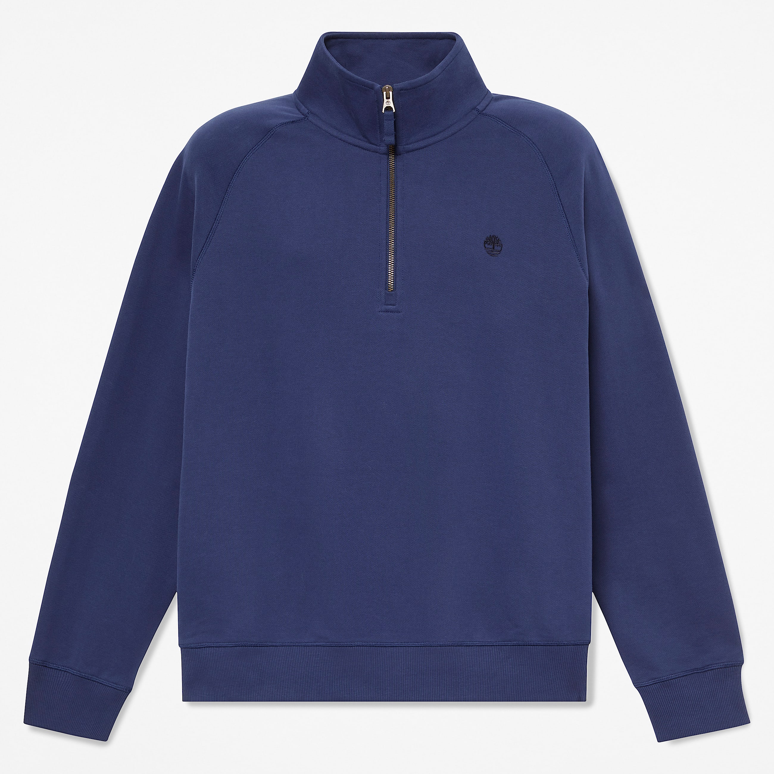 Mens Exeter River Embroidered Logo QuarterZip Sweatshirt TBL Dark Navy HERO