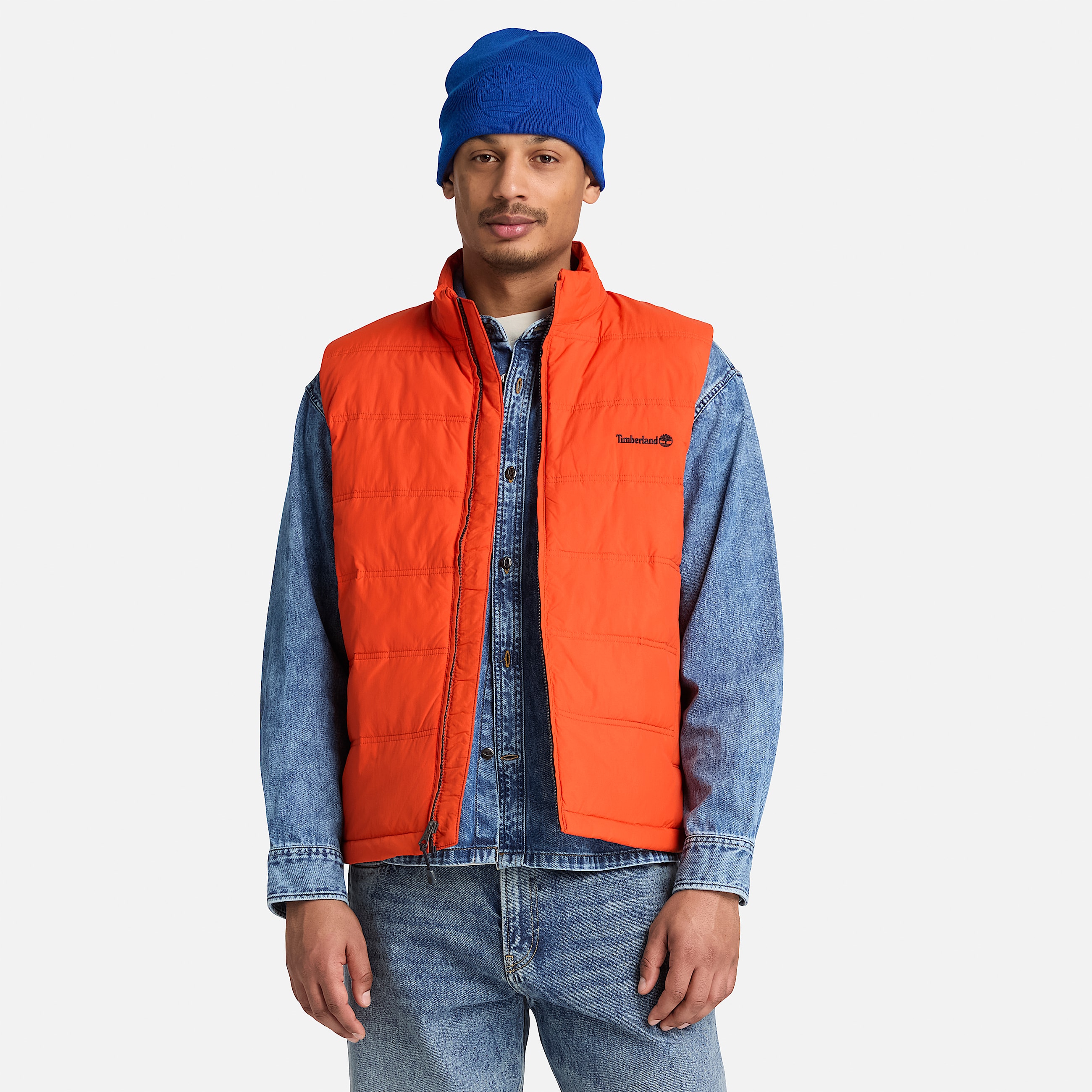 Mens Axis Peak Water Repellent Puffer Vest TBL Pureed Pumpkin ALT1