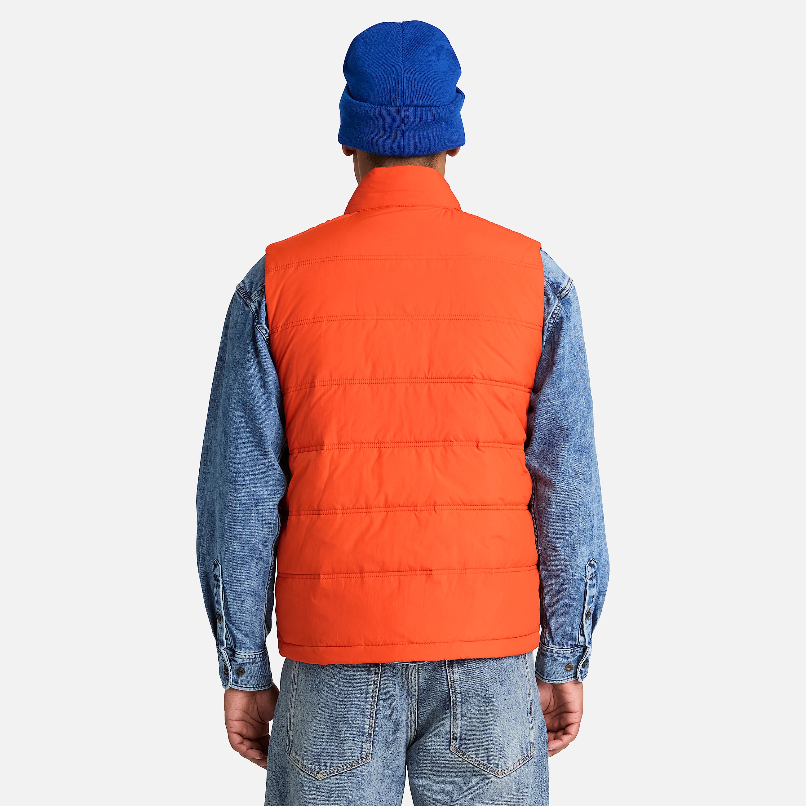Mens Axis Peak Water Repellent Puffer Vest TBL Pureed Pumpkin ALT8