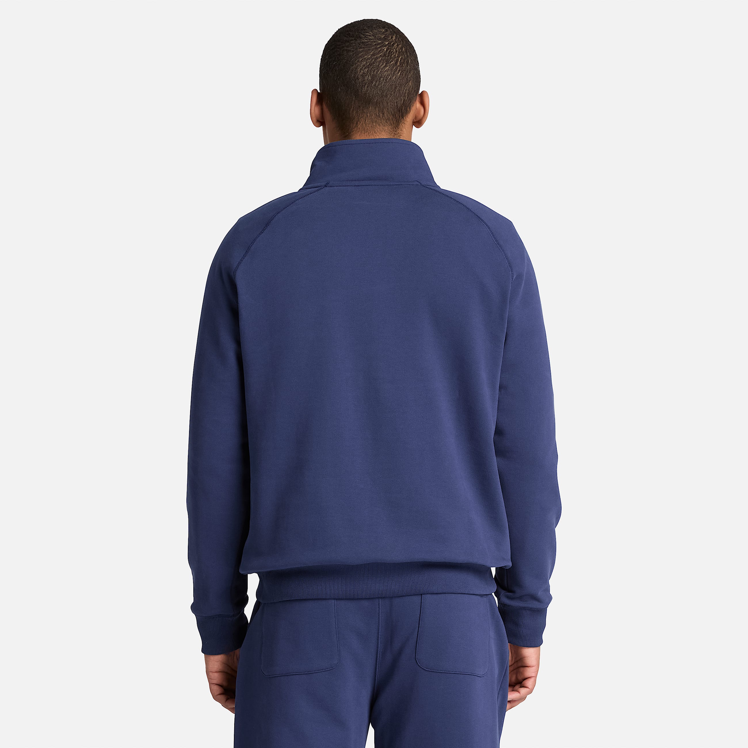 Mens Exeter River Embroidered Logo QuarterZip Sweatshirt TBL Dark Navy ALT8