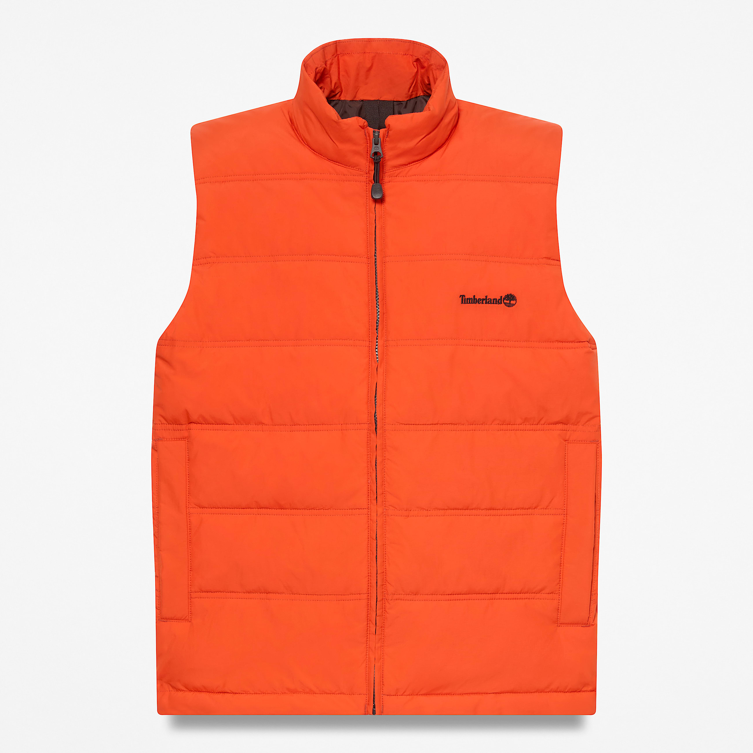 Mens Axis Peak Water Repellent Puffer Vest TBL Pureed Pumpkin HERO