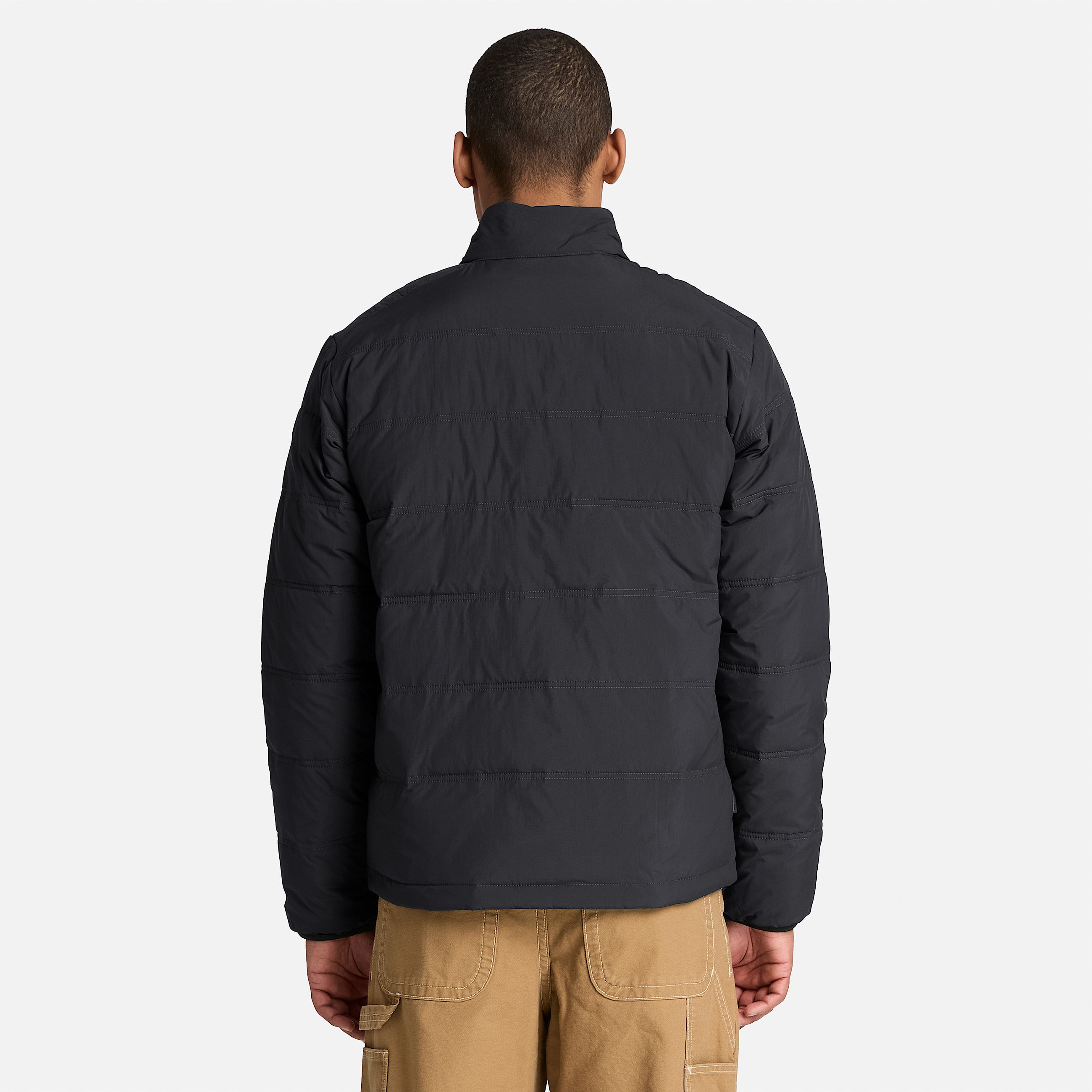 Mens Axis Peak Water Repellent Puffer Jacket TBL Black ALT8