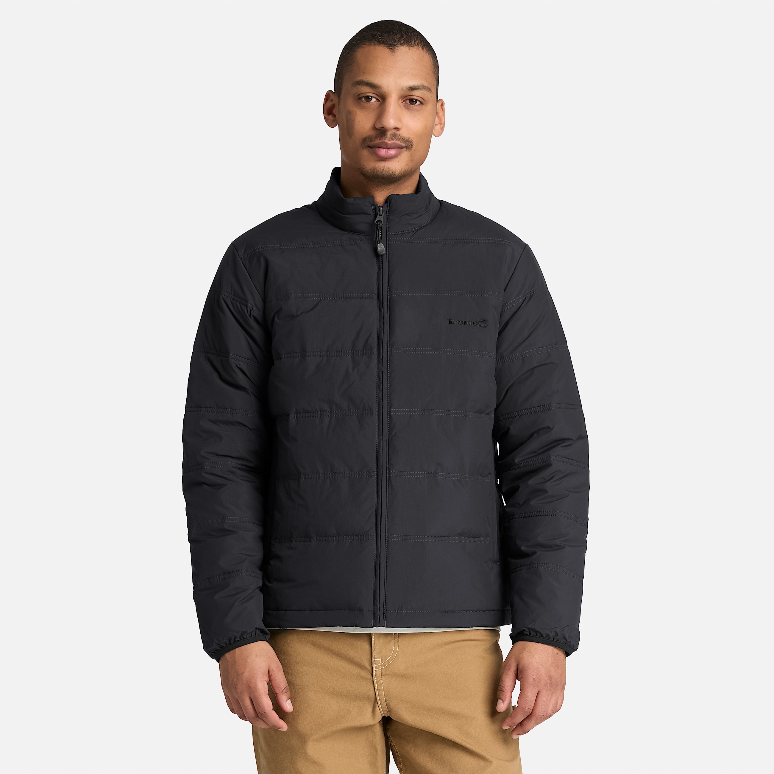 Mens Axis Peak Water Repellent Puffer Jacket TBL Black ALT1