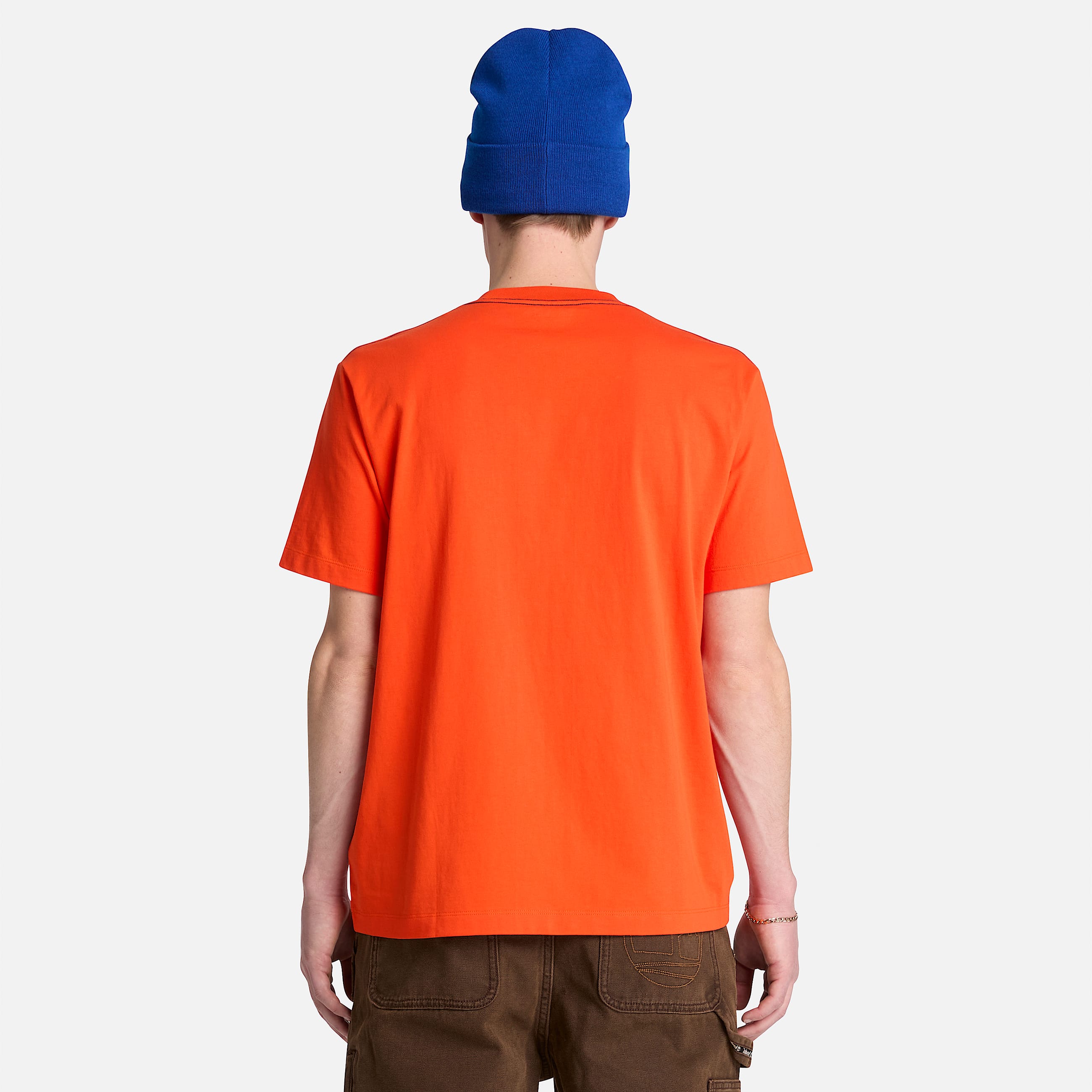 Mens Established 1973 Embroidered ShortSleeve TShirt TBL Tangerine Tango ALT8