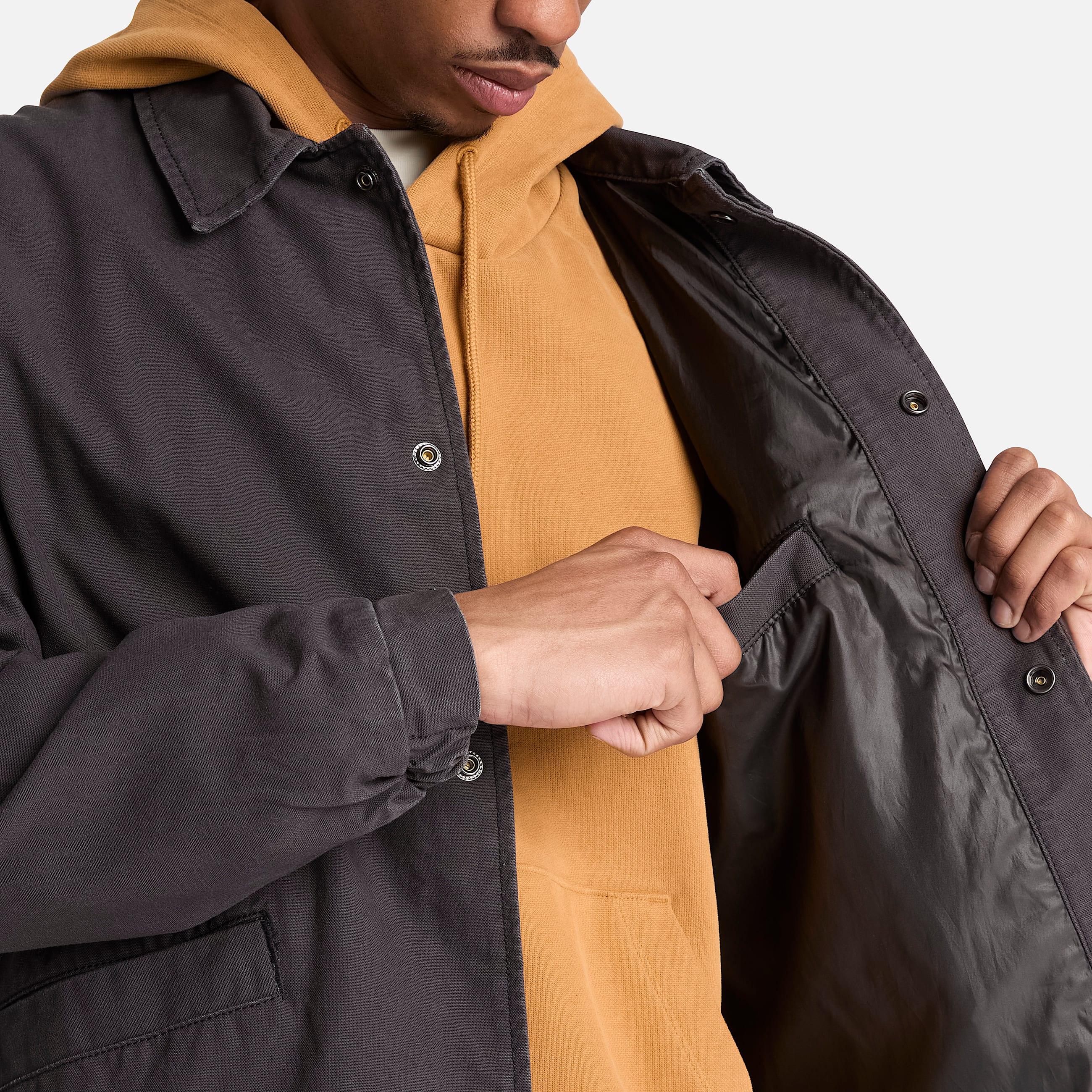 Mens Strafford Canvas Jacket TBL Vintage Black ALT3
