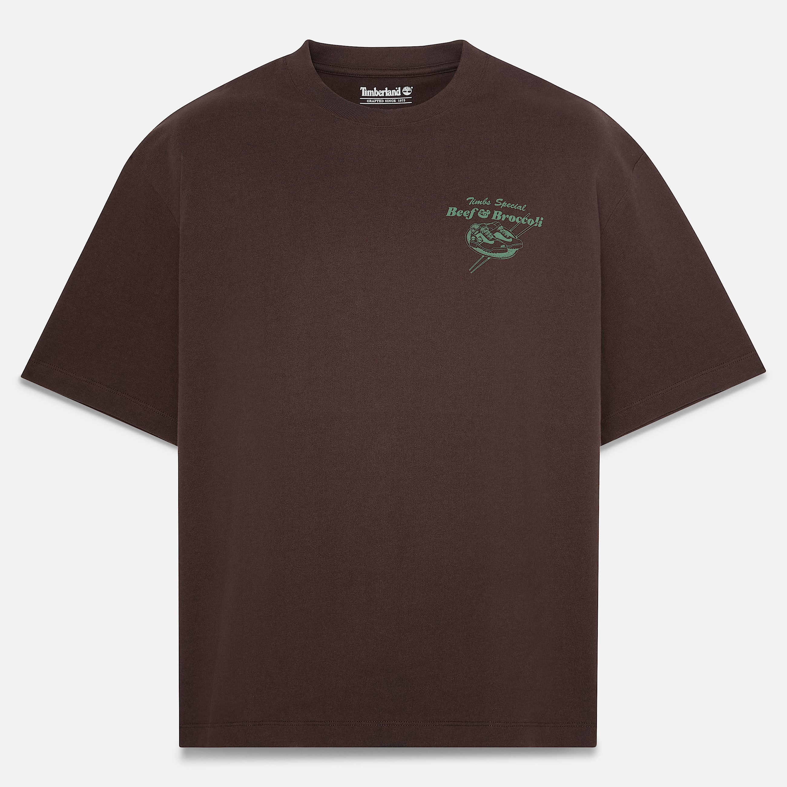 Playera Grfica Beef  Broccoli para Hombre TBL Marrn oscuro HERO