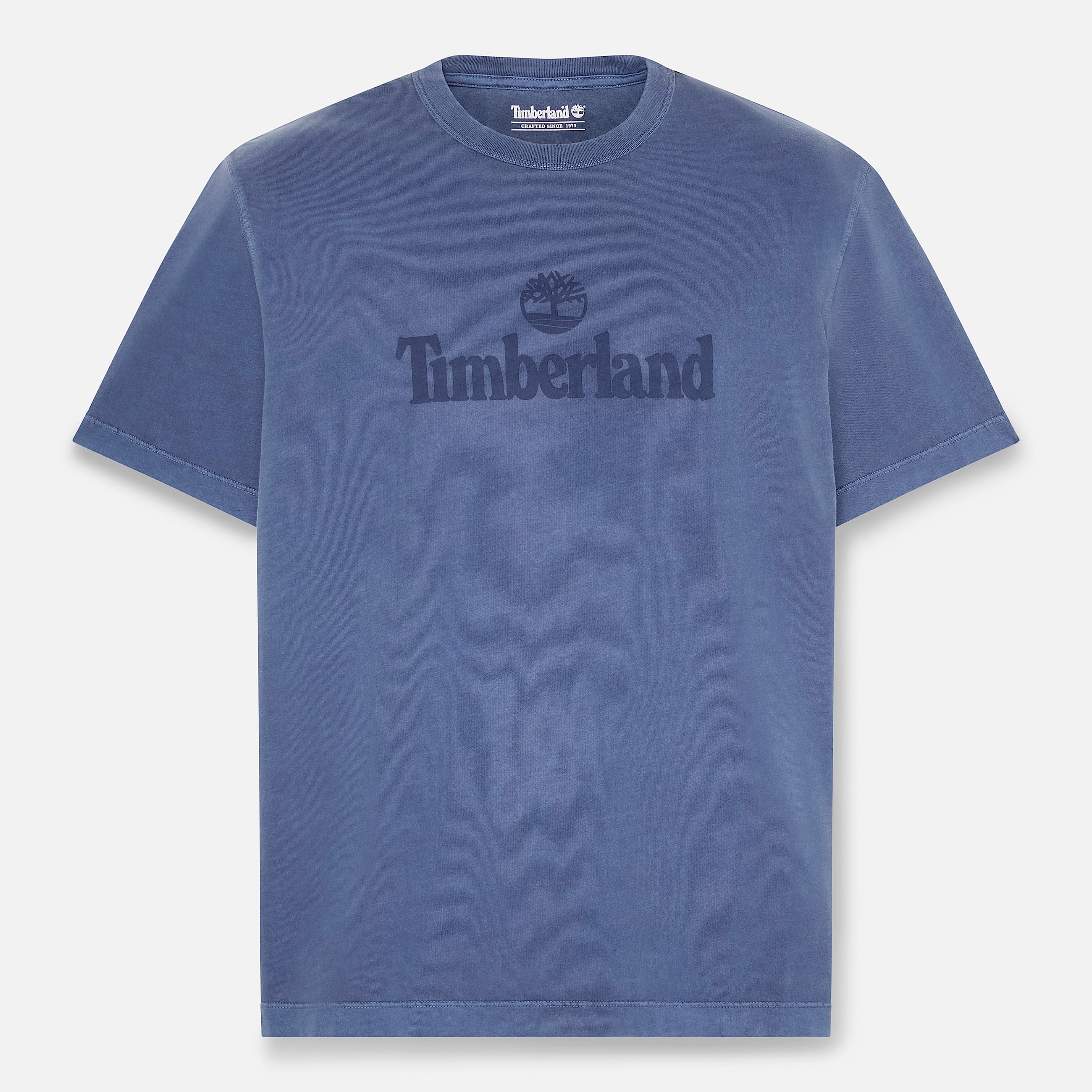 Mens South Cabot Garment Dye ShortSleeve TShirt TBL Dark Navy Wash HERO