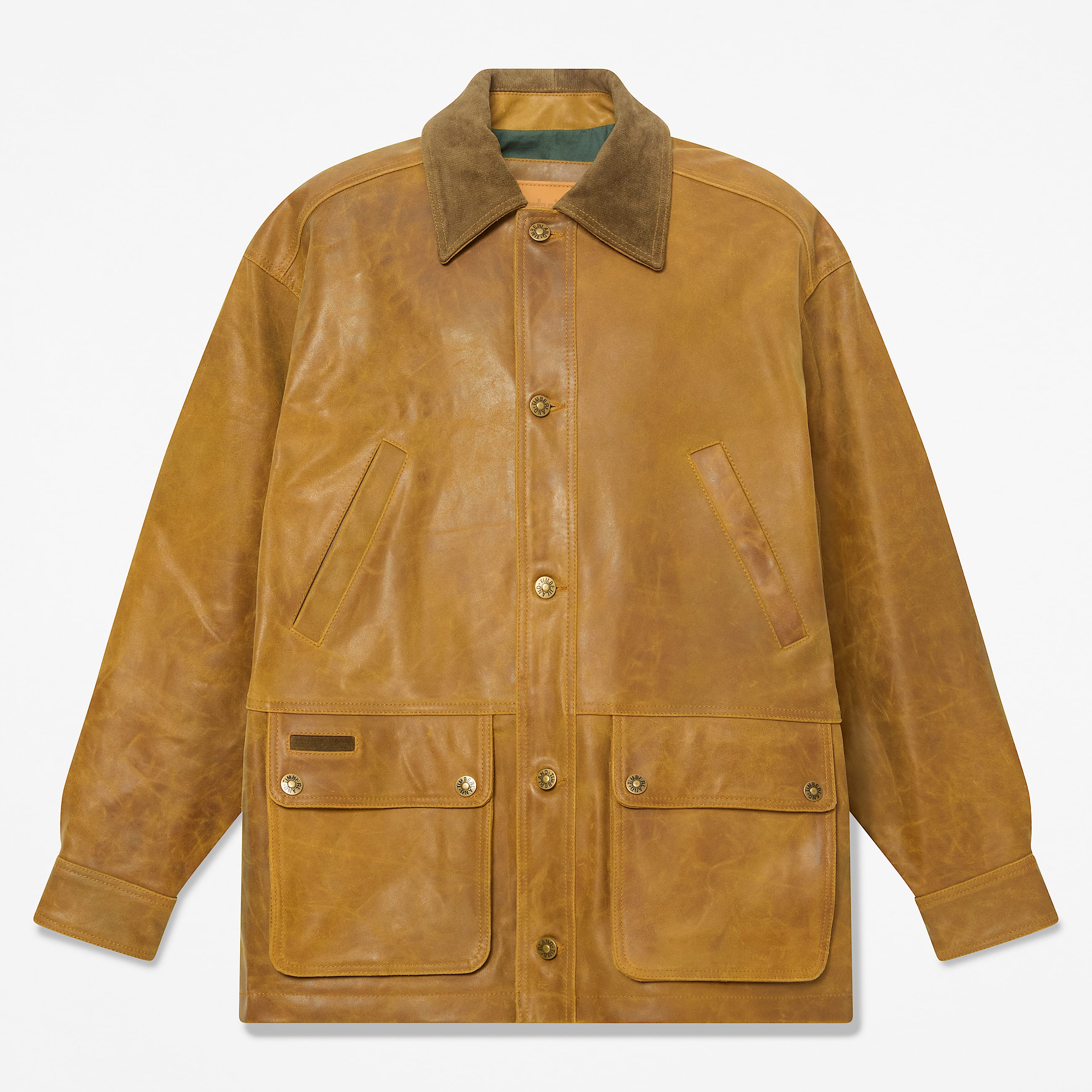 Mens Wenham Leather Field Coat TBL Medium Brown HERO