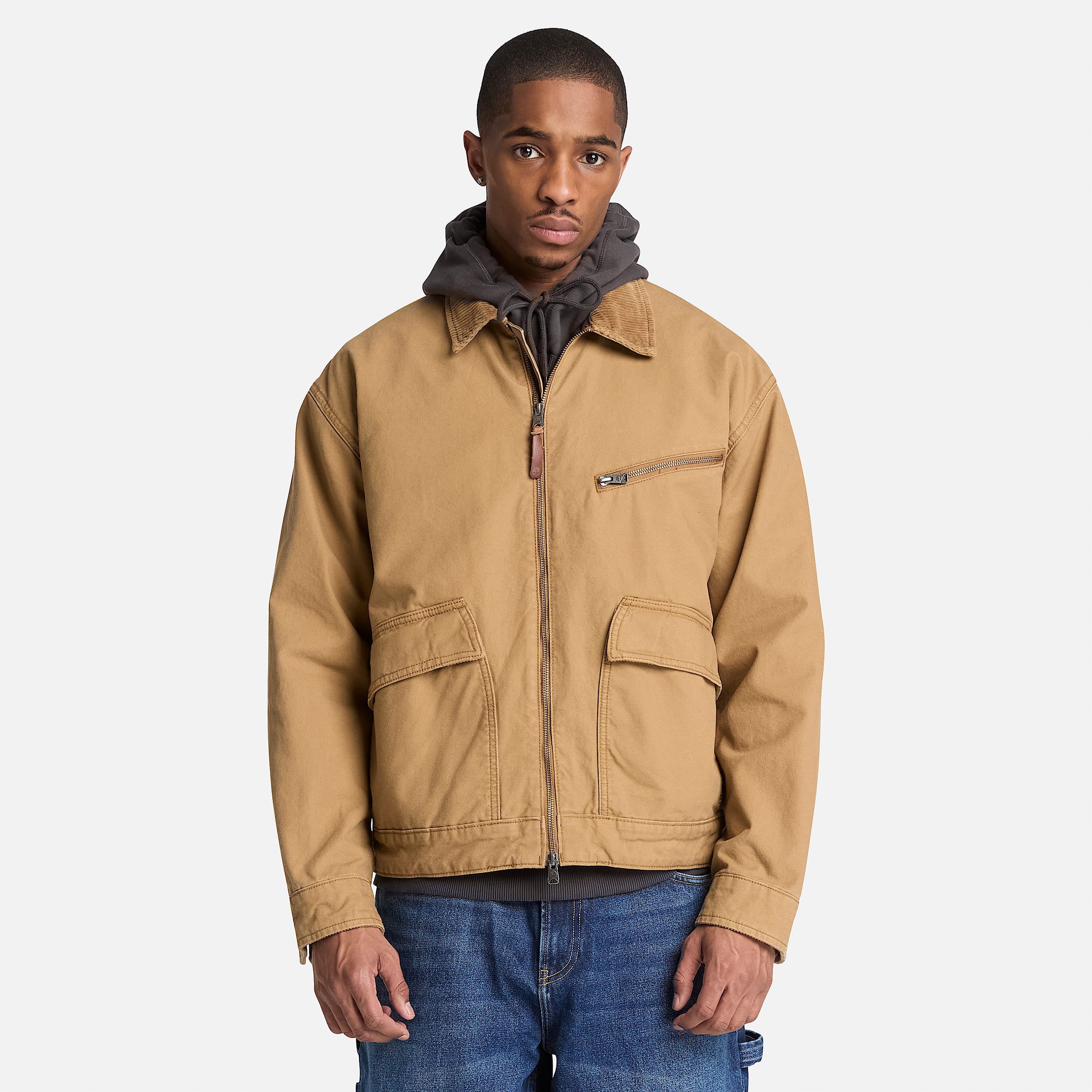 Mens Strafford Canvas Jacket TBL Medium Brown ALT1