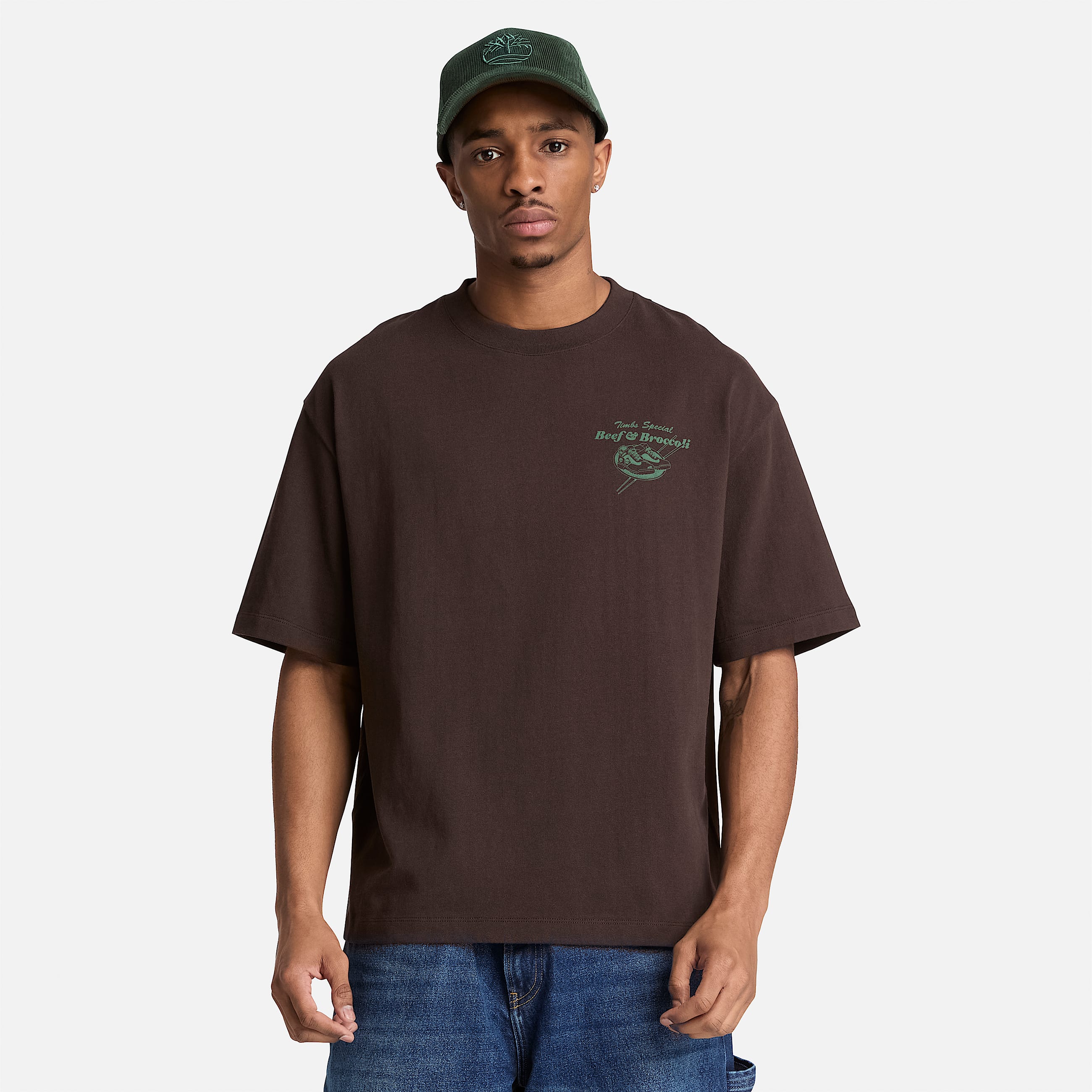 Playera Grfica Beef  Broccoli para Hombre TBL Marrn oscuro ALT1