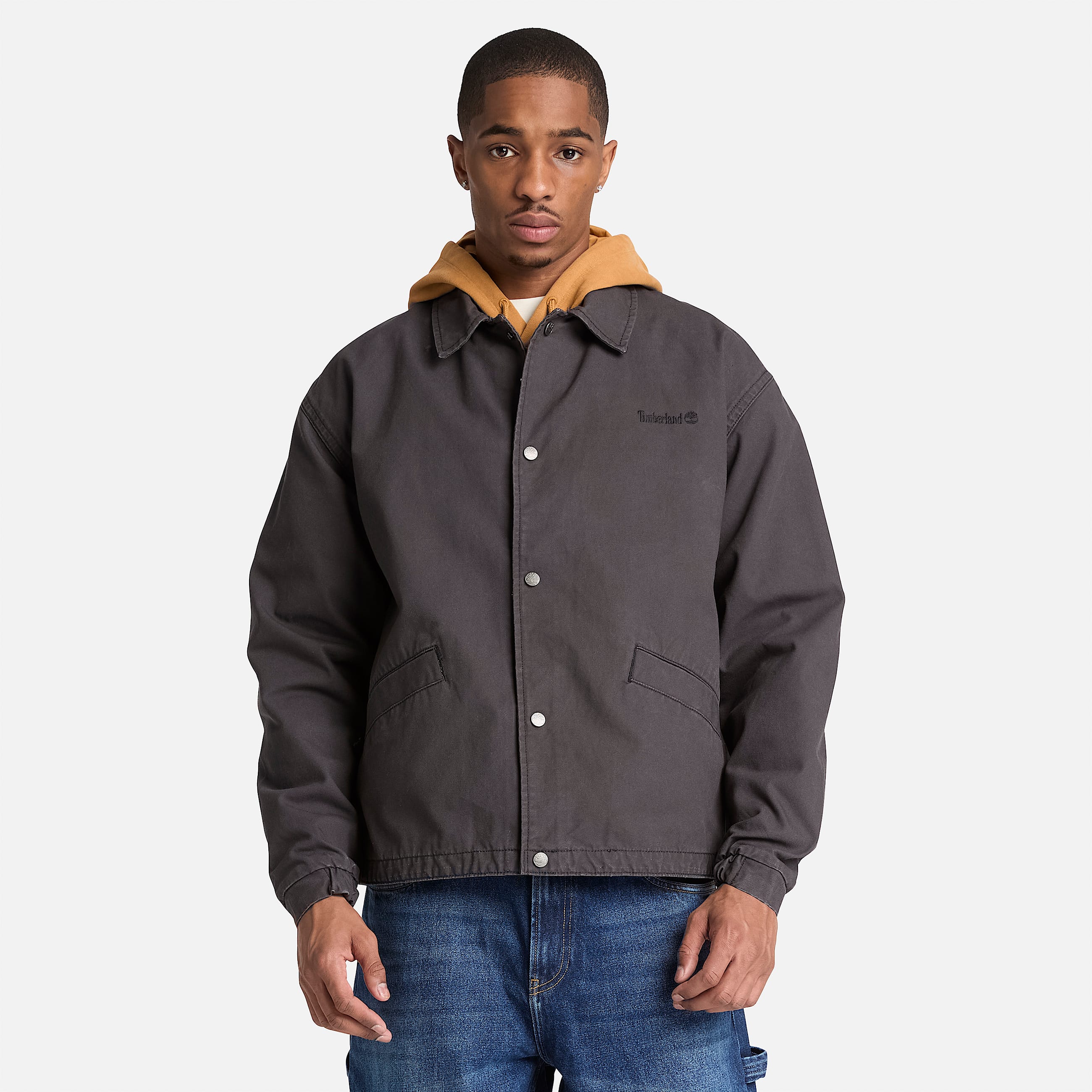 Mens Strafford Canvas Jacket TBL Vintage Black ALT1