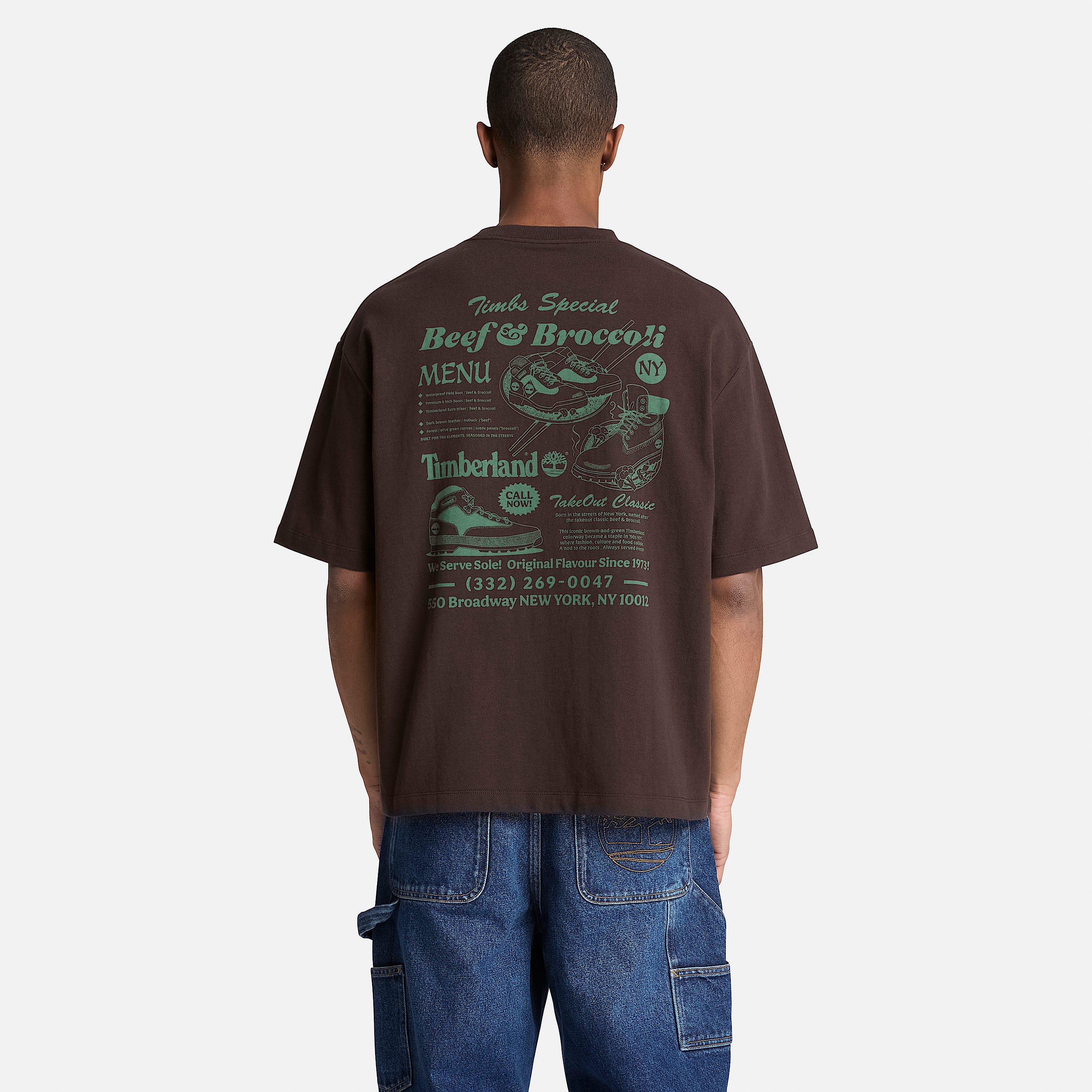 Playera Grfica Beef  Broccoli para Hombre TBL Marrn oscuro ALT8