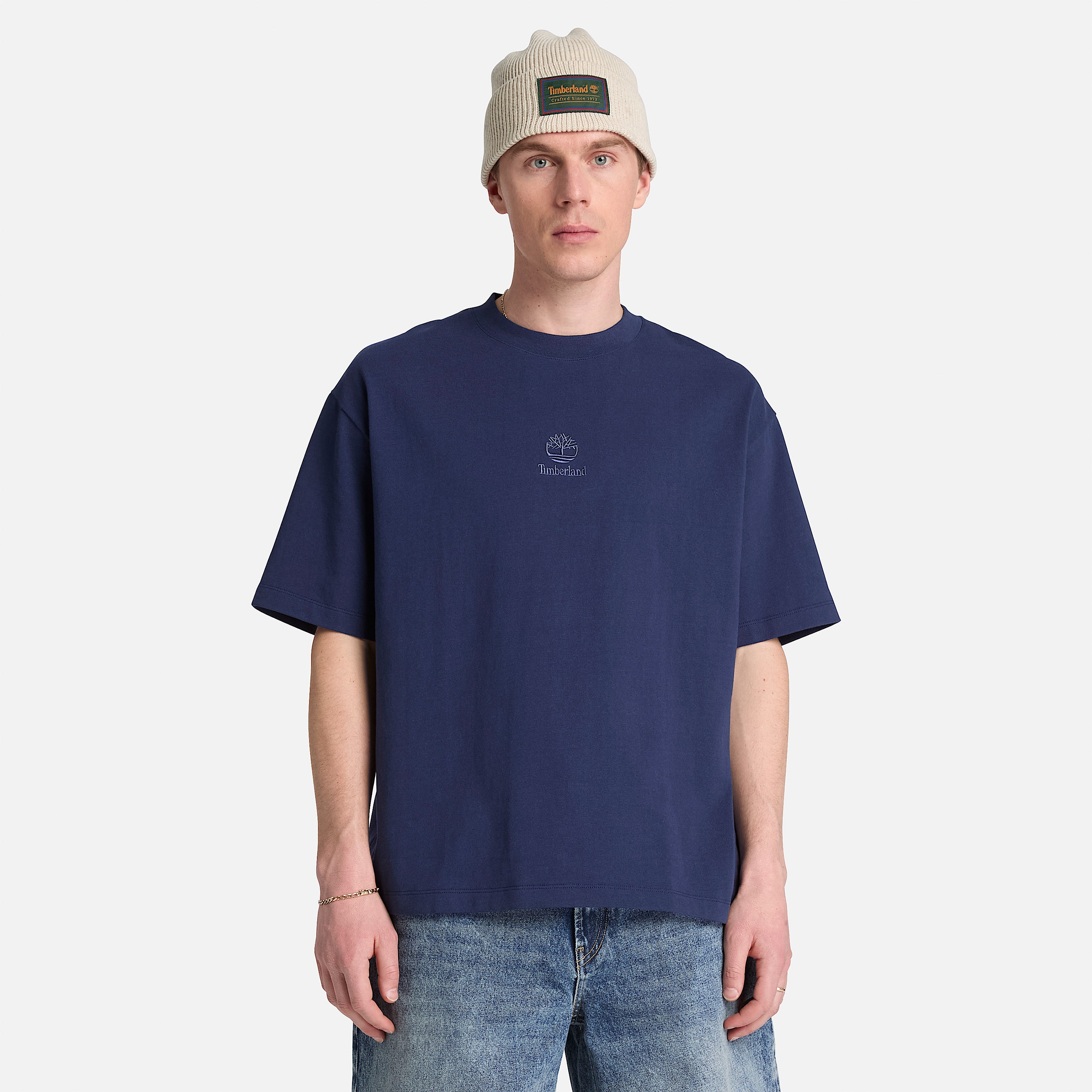 Mens Shorewood Heavyweight ShortSleeve TShirt TBL Dark Navy ALT1