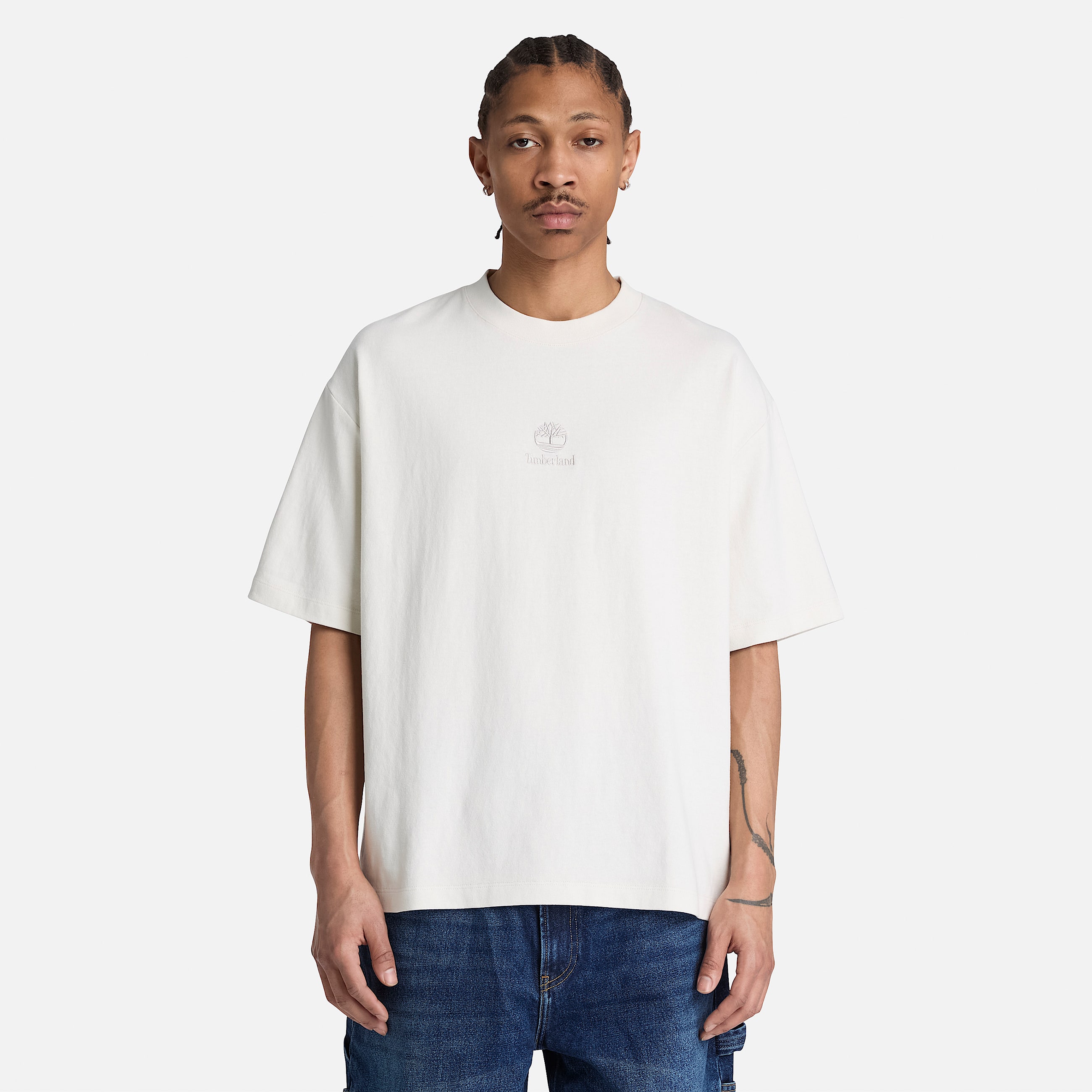 Mens Shorewood Heavyweight ShortSleeve TShirt TBL Vintage White ALT1