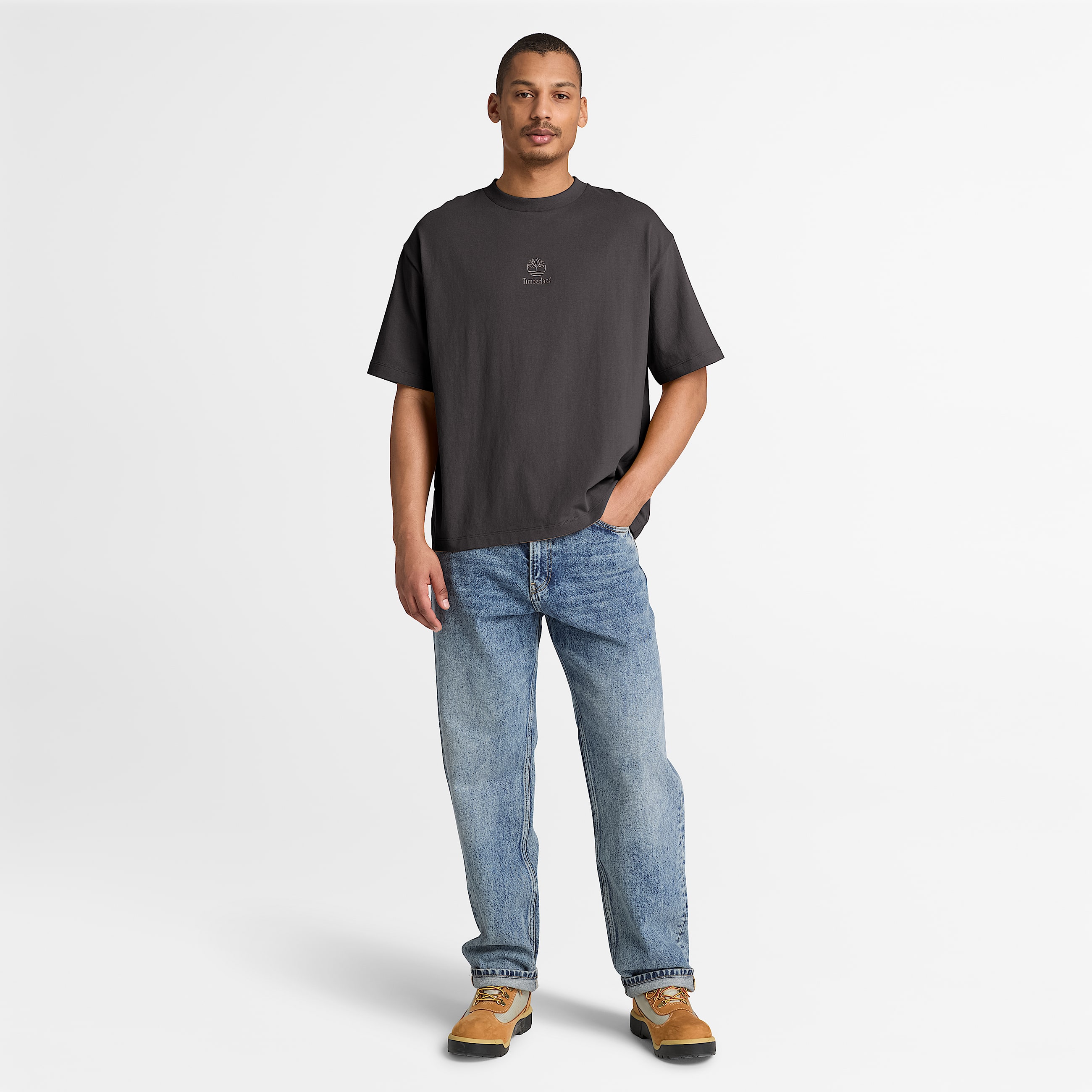 Mens Shorewood Heavyweight ShortSleeve TShirt TBL Vintage Black ALT2