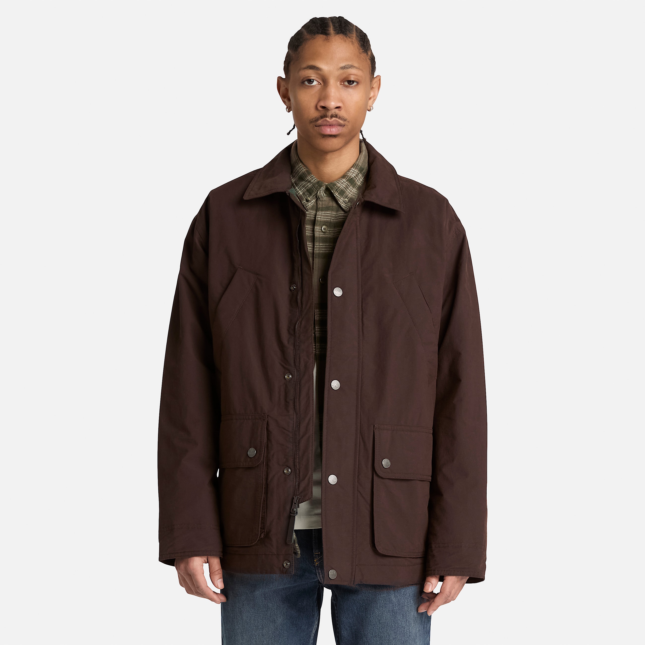 Mens Wenham Insulated Field Coat TBL Dark Brown ALT1