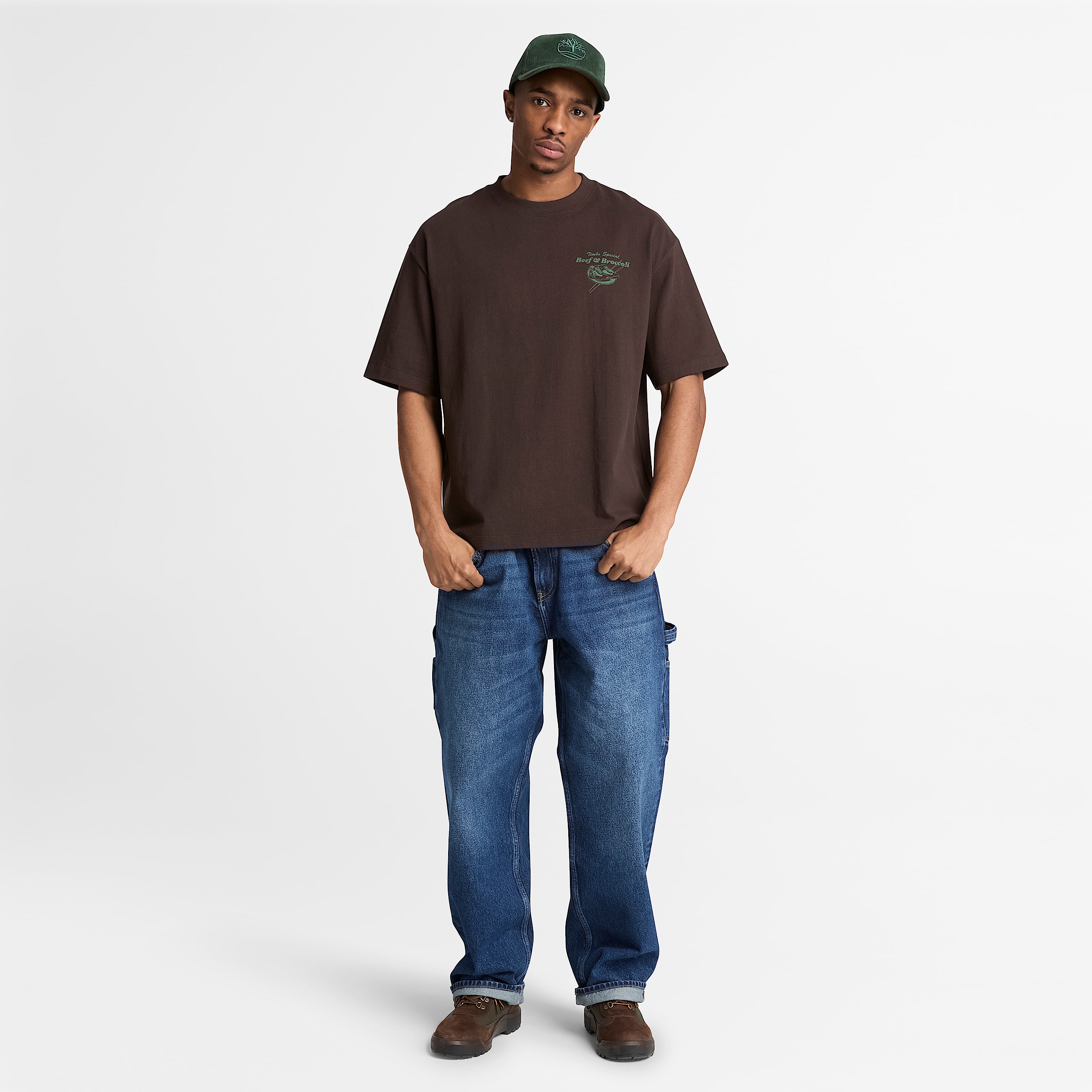 Playera Grfica Beef  Broccoli para Hombre TBL Marrn oscuro ALT2