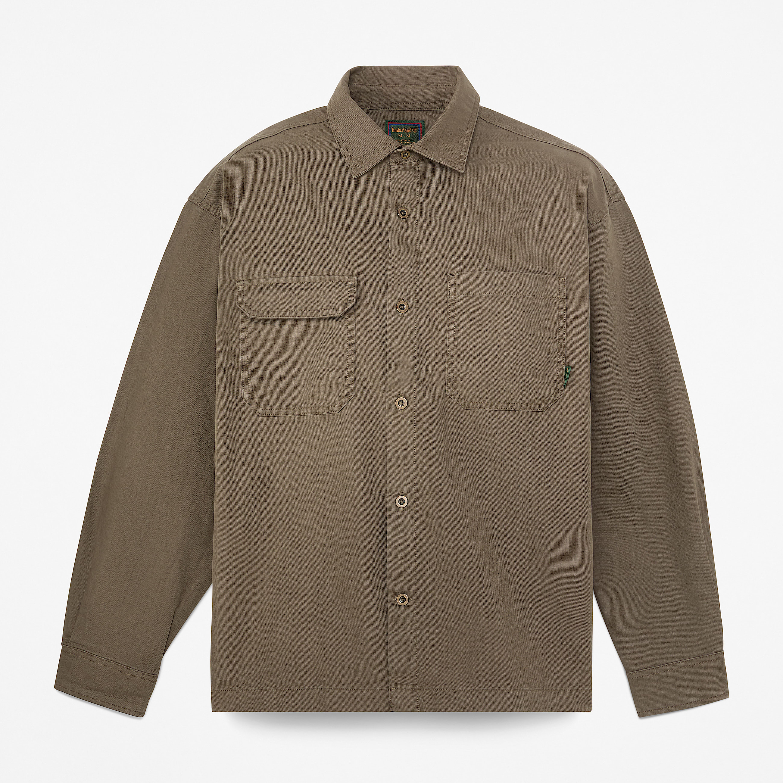 Mens Twill Overshirt TBL Dark Olive HERO