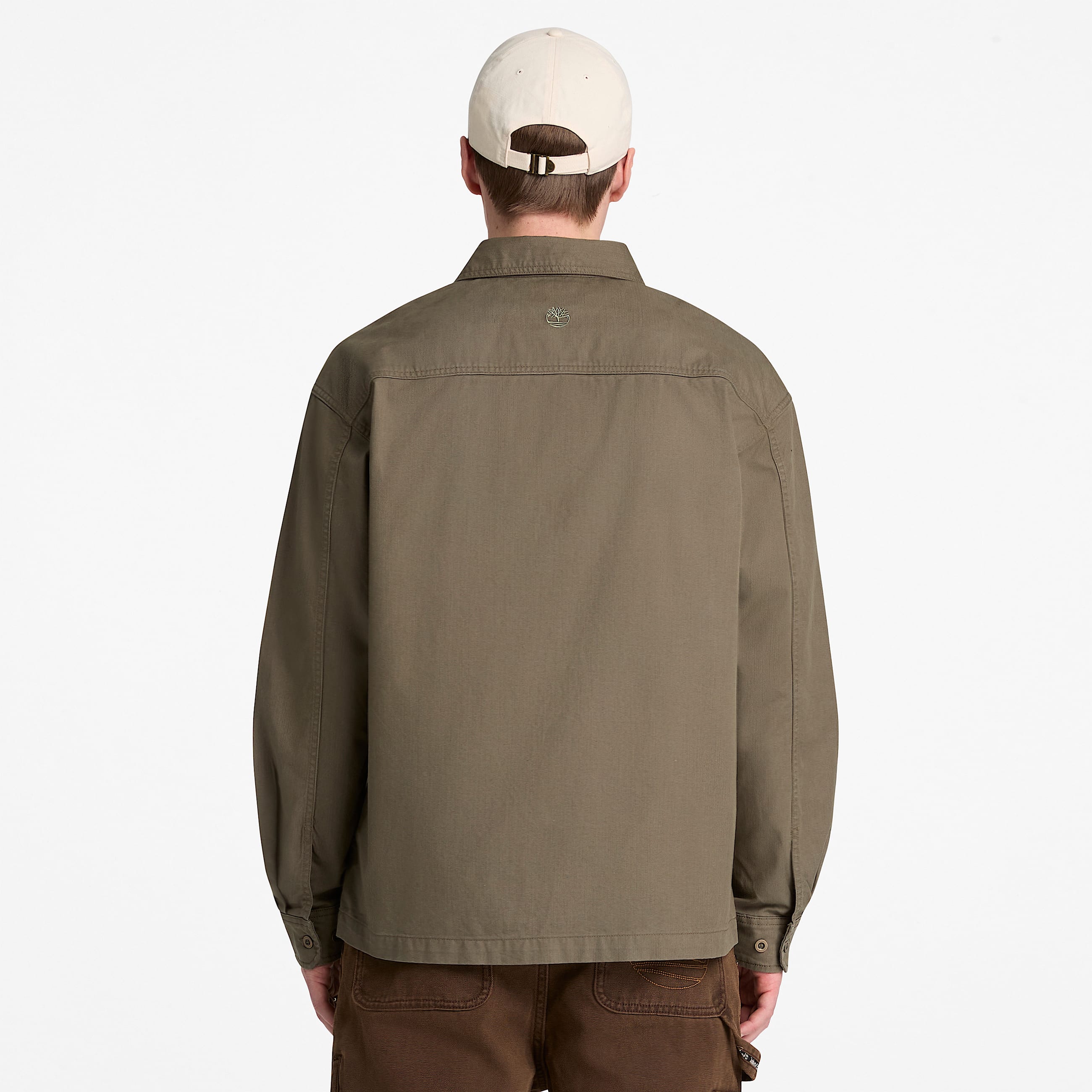 Mens Twill Overshirt TBL Dark Olive ALT8