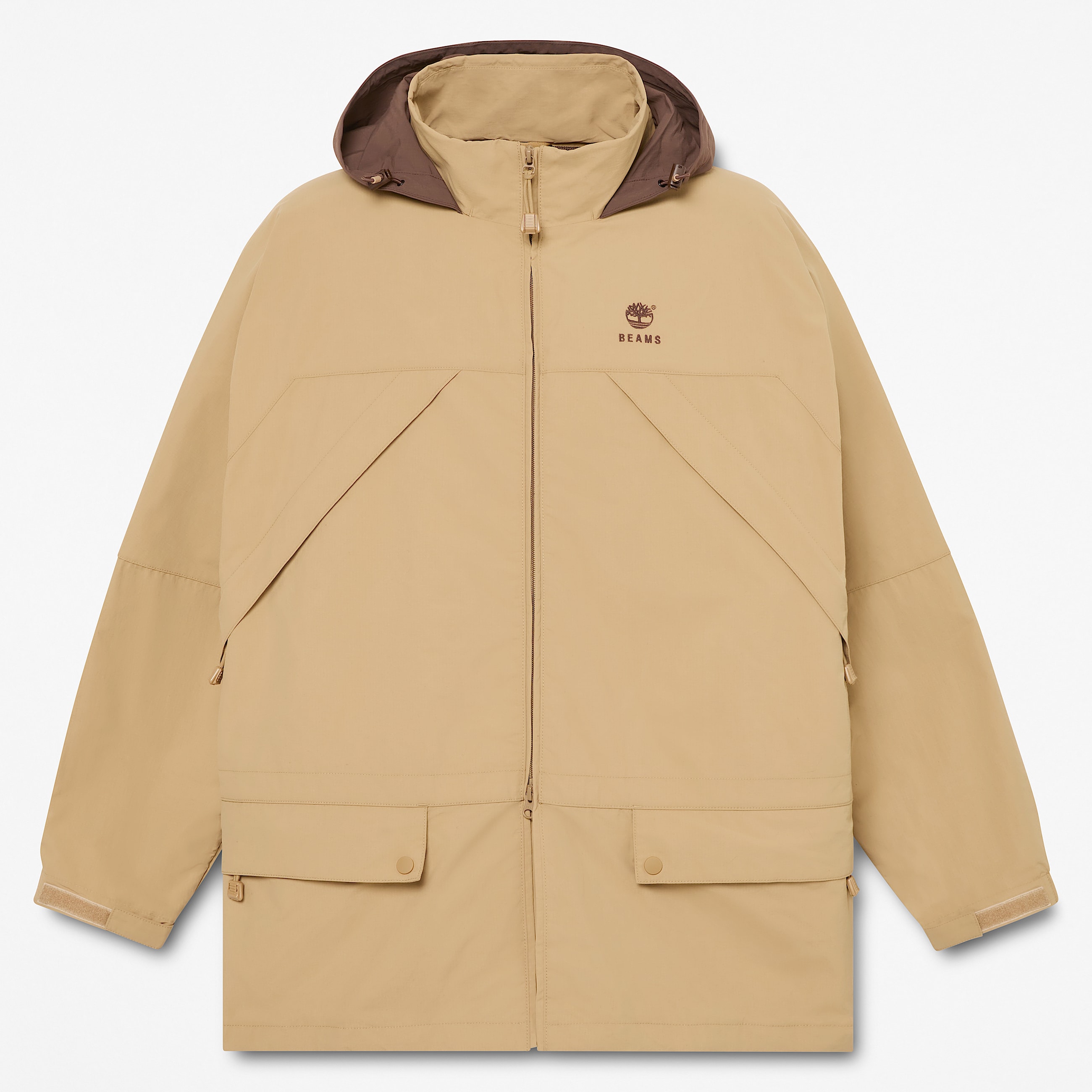 Timberland x BEAMS Nylon Zip Up Convertible Jacket TBL British Khaki HERO