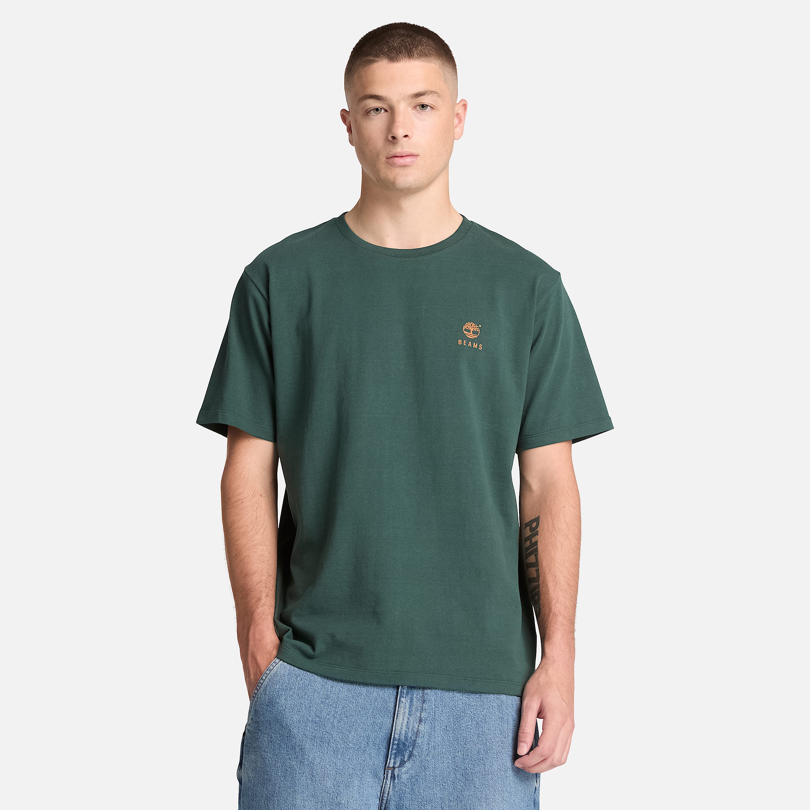 Timberland x BEAMS Cotton Print TShirt TBL Green Gables ALT3