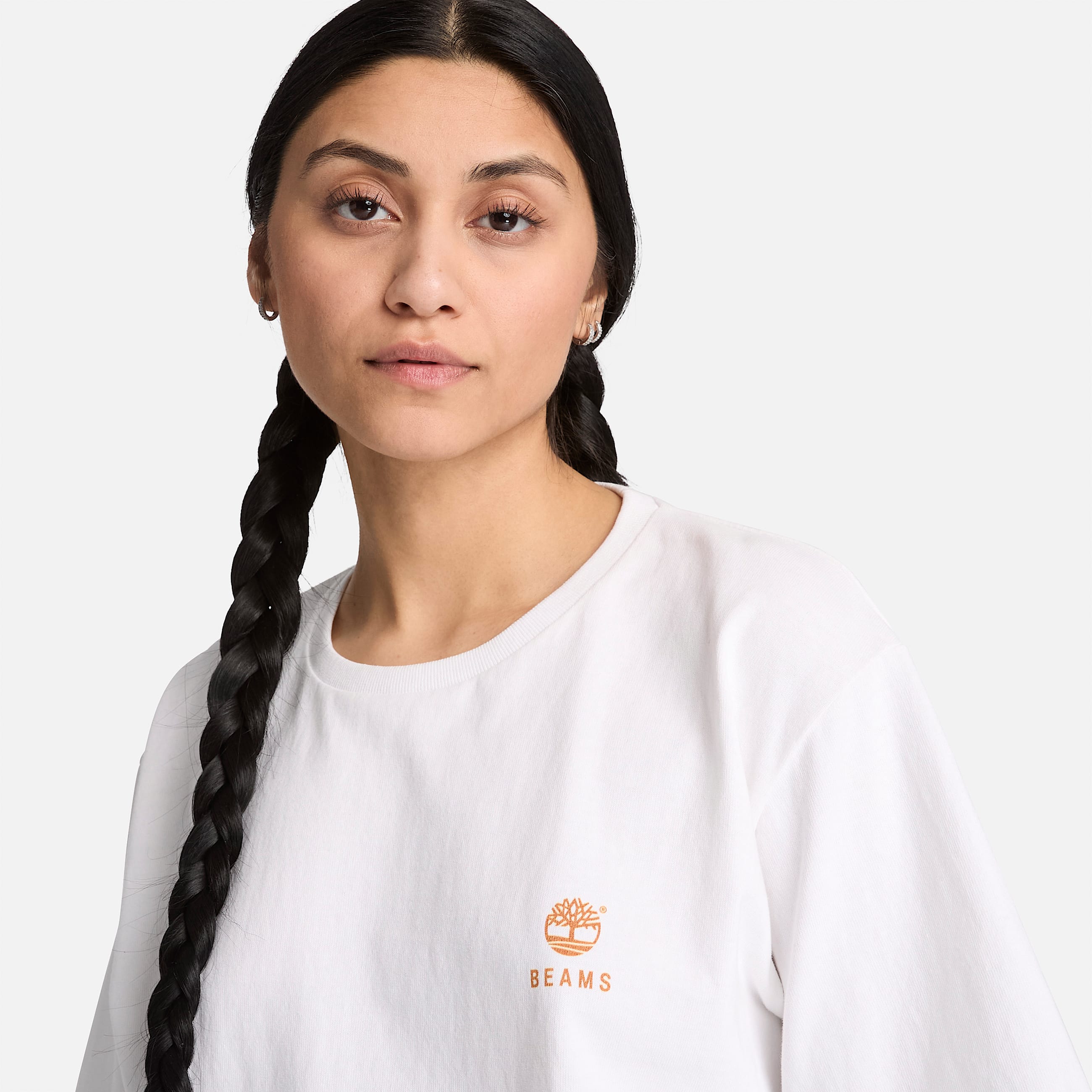 Timberland x BEAMS Cotton Print TShirt TBL White ALT4