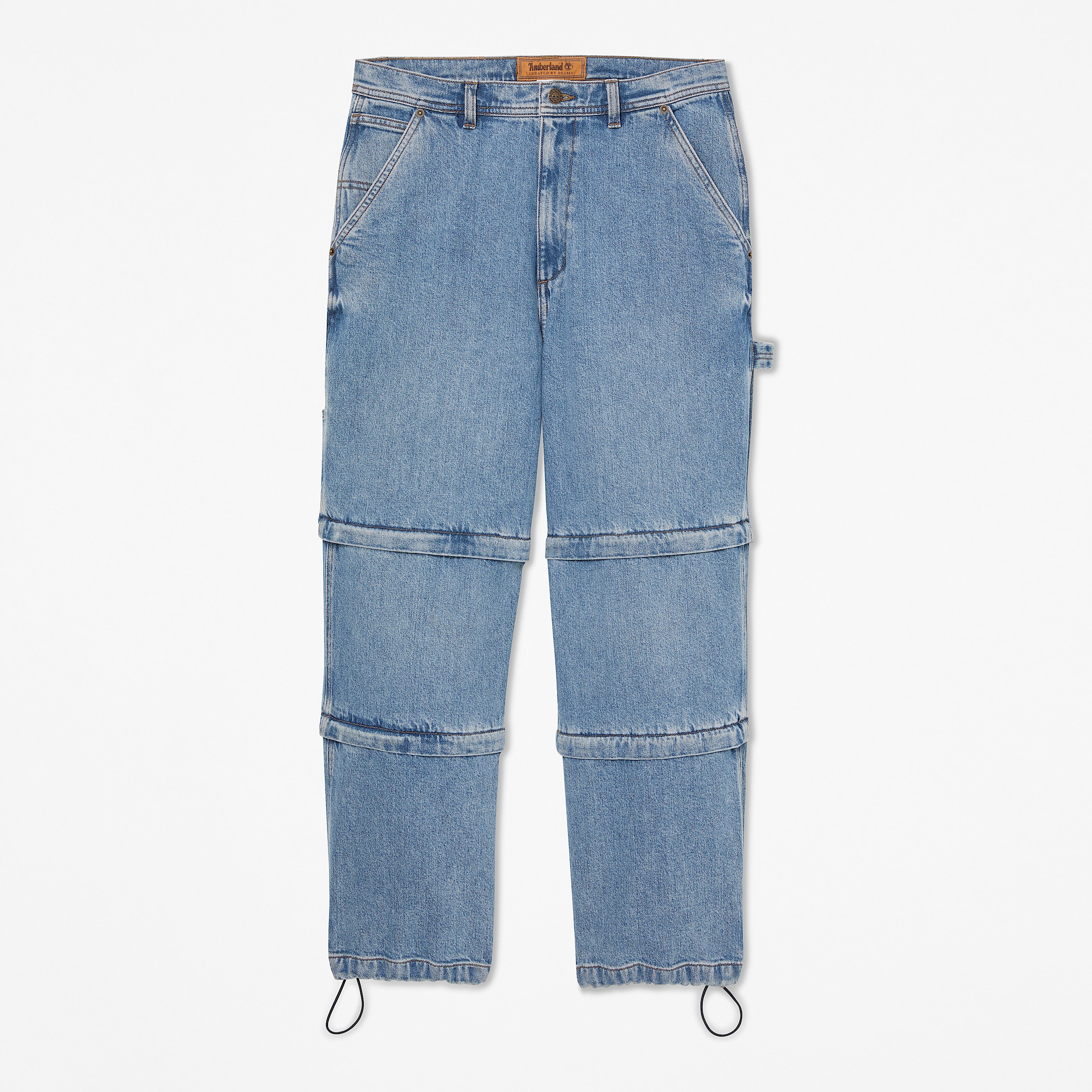 Timberland x BEAMS Denim Carpenter ZipOff Pant TBL Light Wash HERO