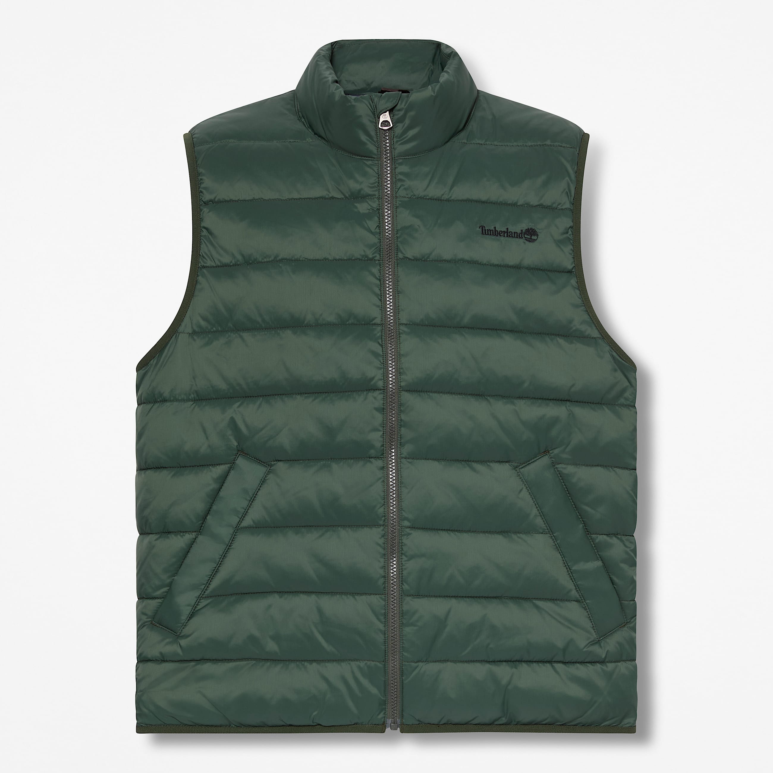 Mens Lightweight Puffer Vest TBL Dark Green HERO
