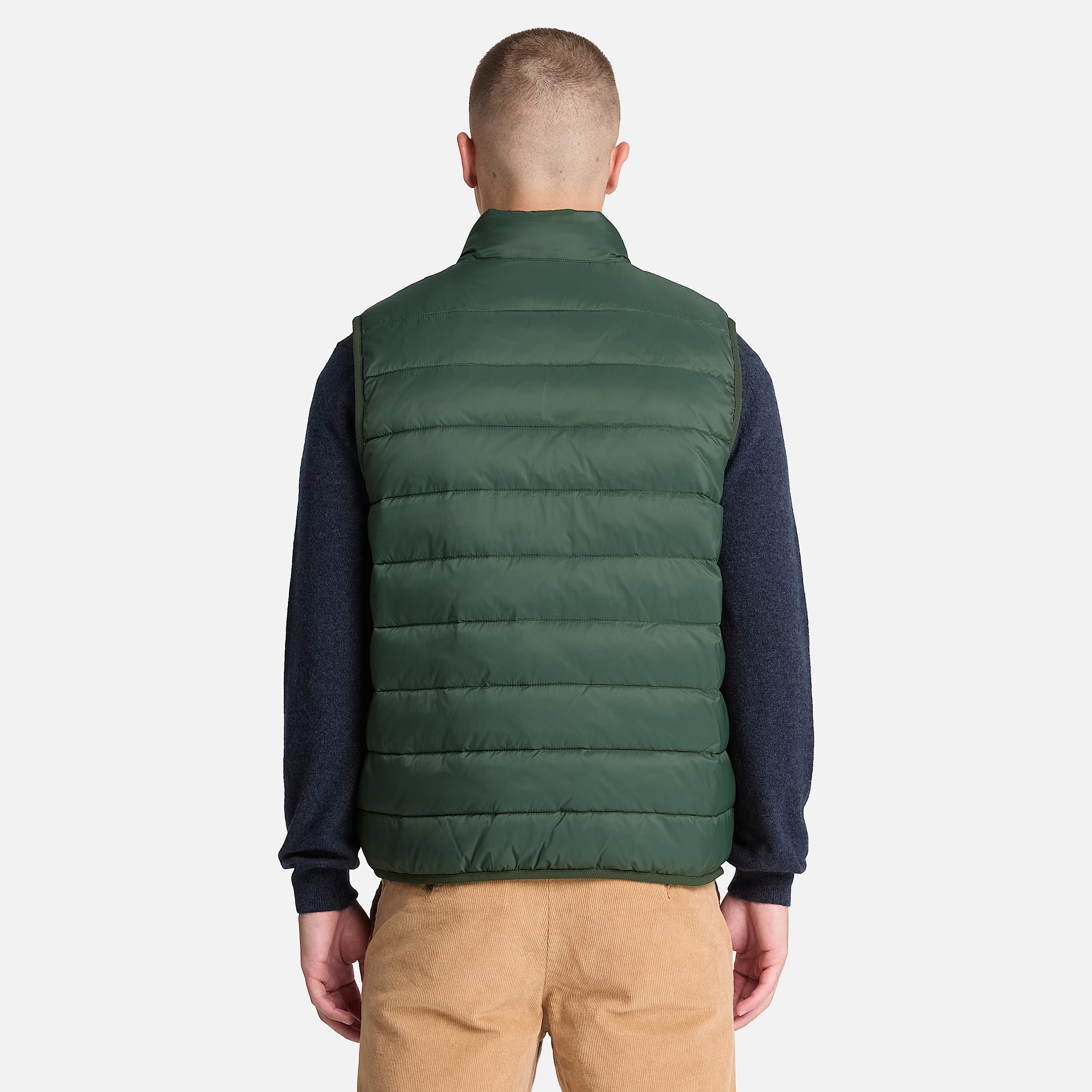 Mens Lightweight Puffer Vest TBL Dark Green ALT8