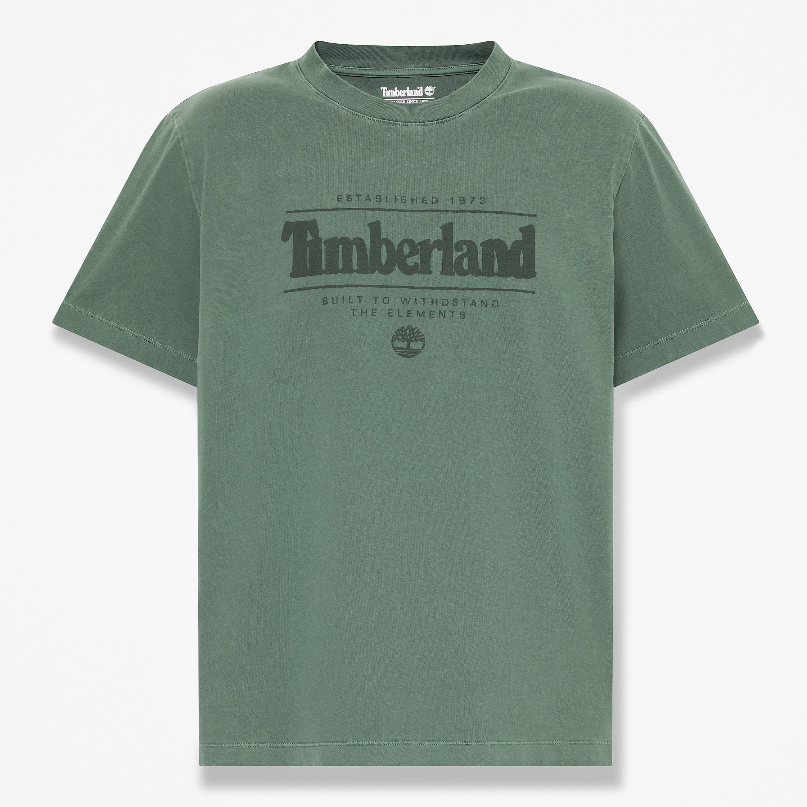 Mens Garment Dye ShortSleeve TShirt TBL Dark Green HERO