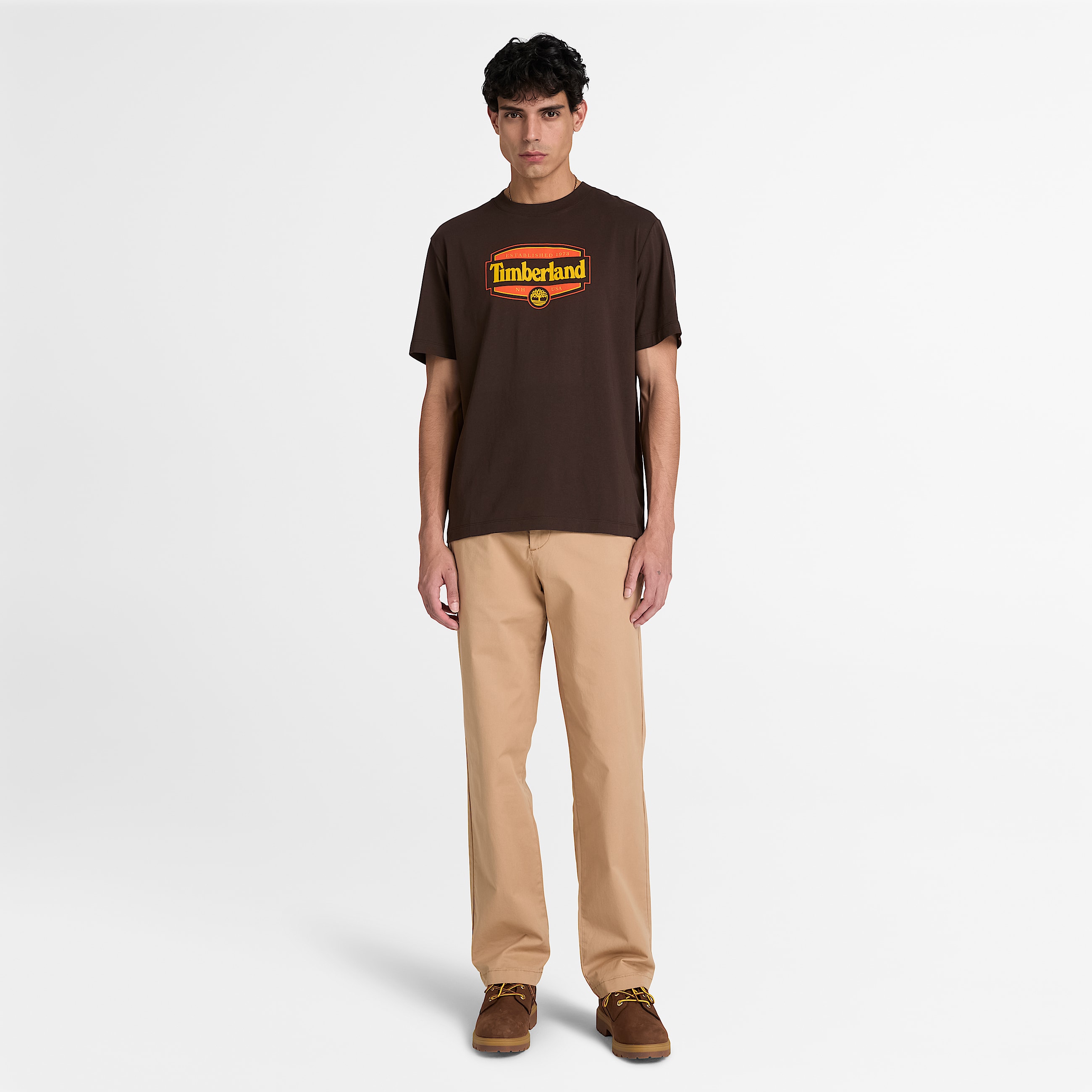 Mens Heritage Seal ShortSleeve TShirt TBL Dark Brown ALT2