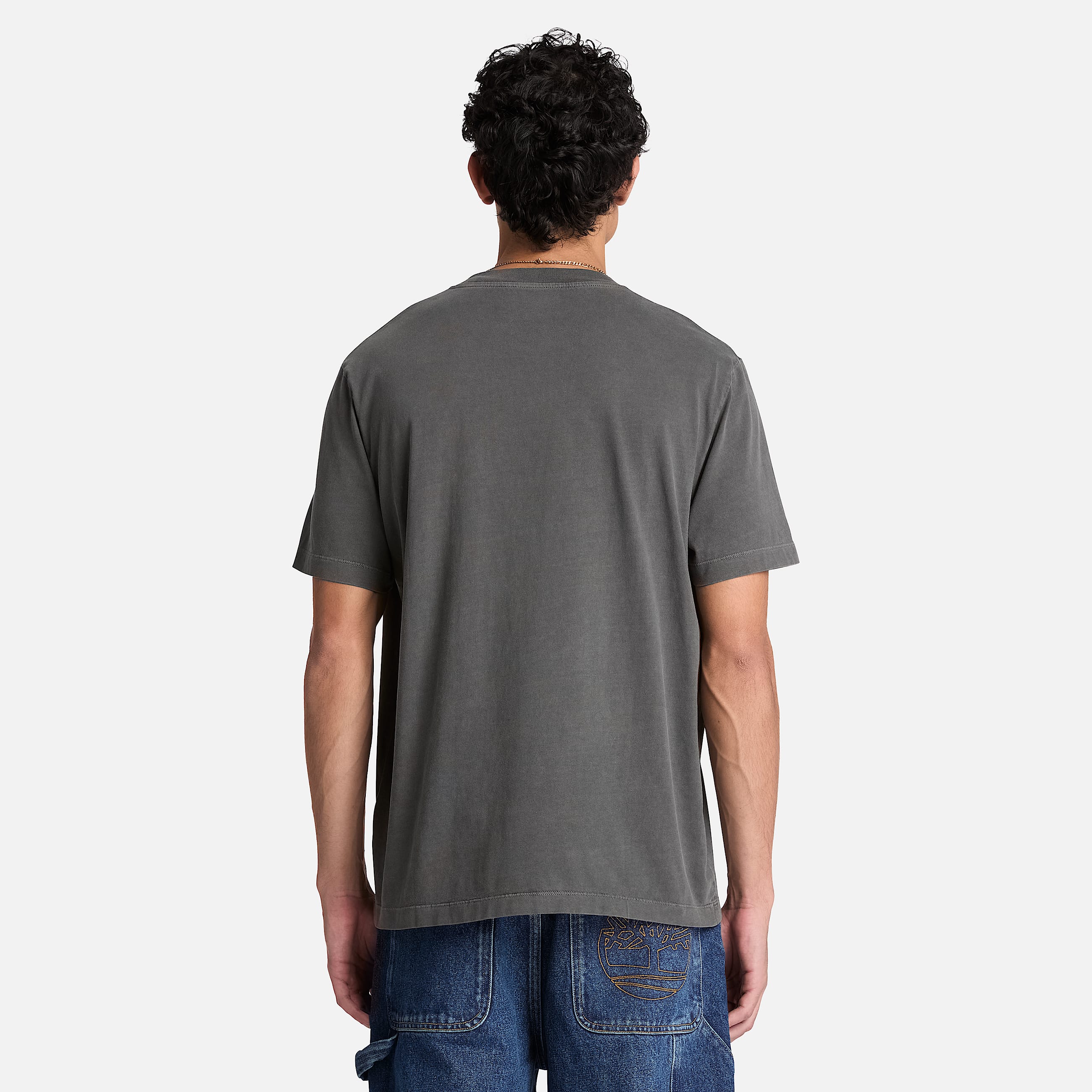 Mens Garment Dye ShortSleeve TShirt TBL Black ALT8
