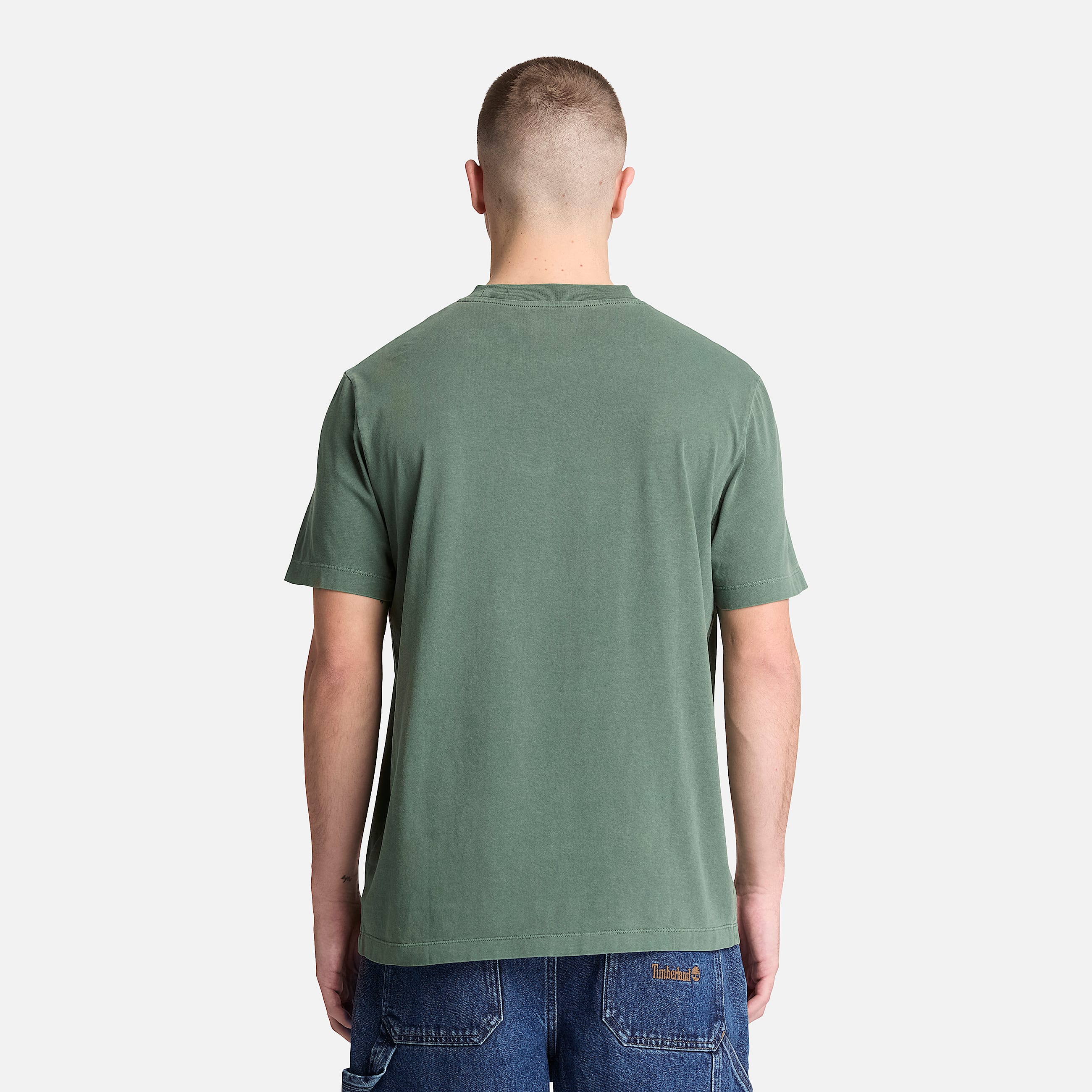 Mens Garment Dye ShortSleeve TShirt TBL Dark Green ALT8