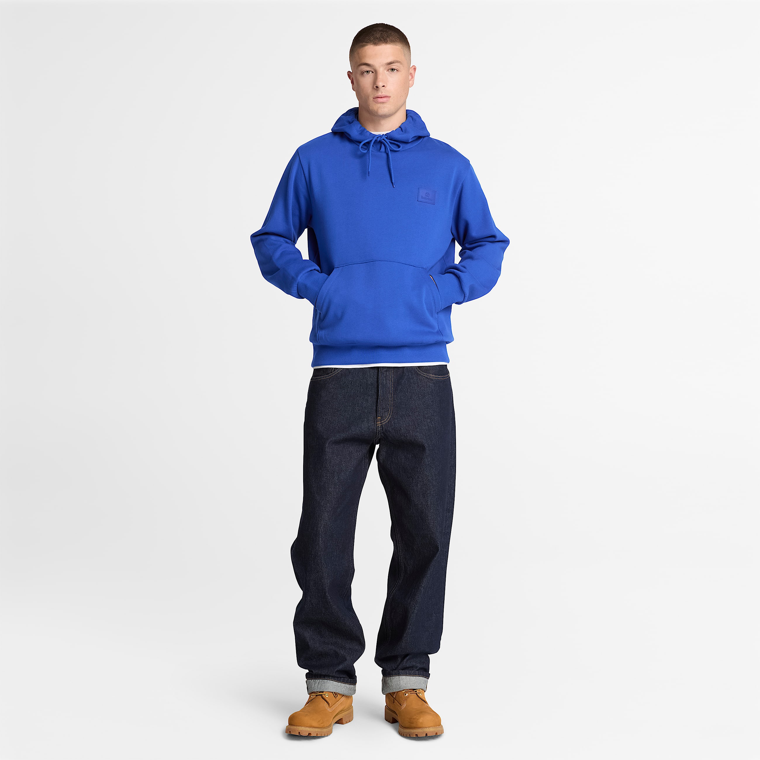 Mens Silicon Badge Hoodie TBL Cobalt Blue ALT2