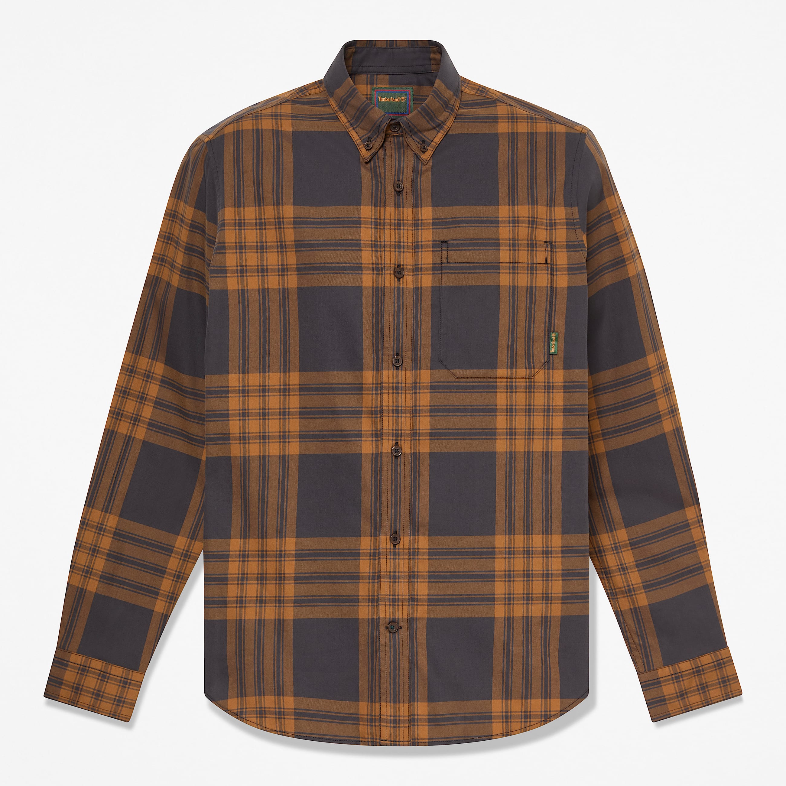 Mens Check Twill Shirt TBL Vintage Black HERO