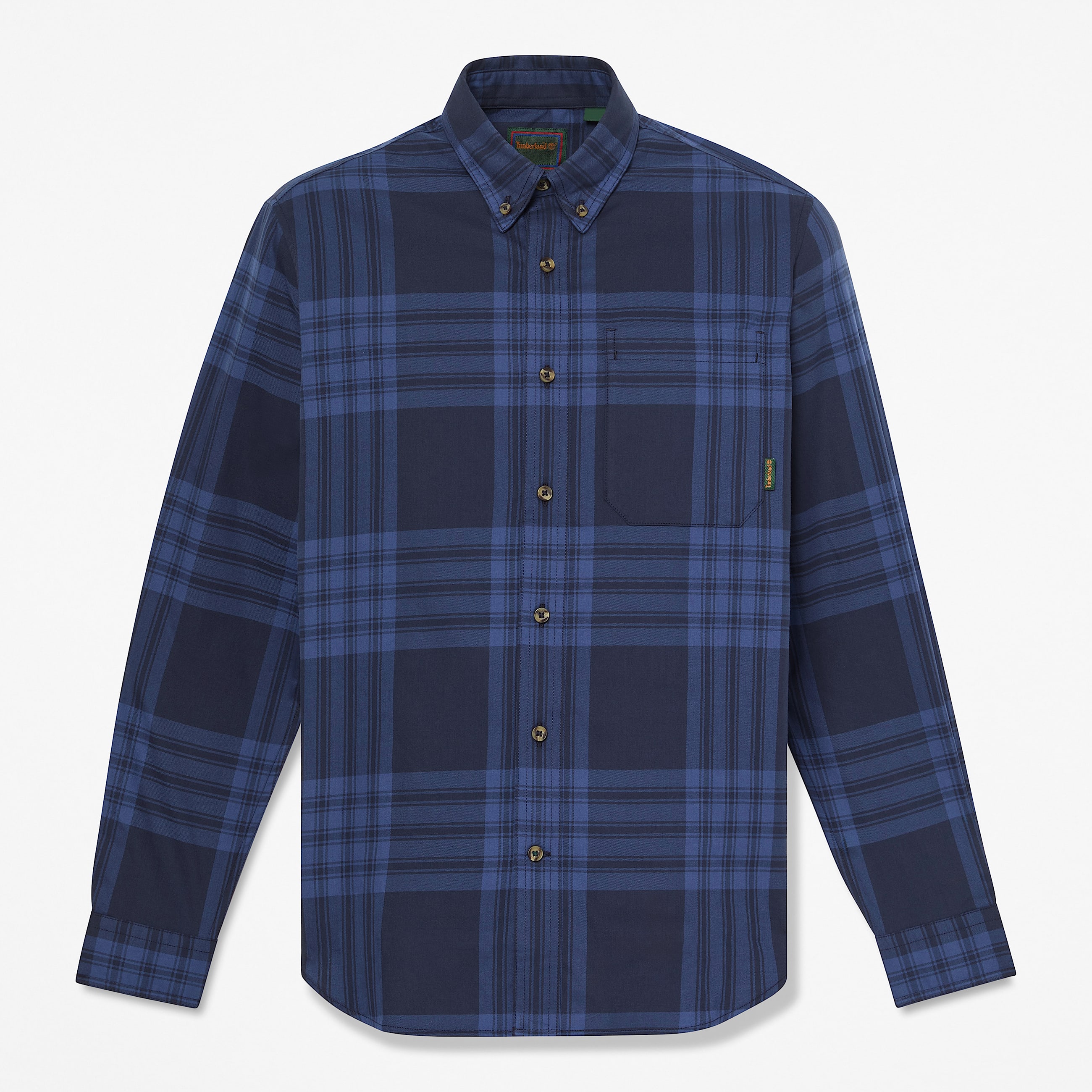 Mens Check Twill Shirt TBL Dark Sapphire HERO