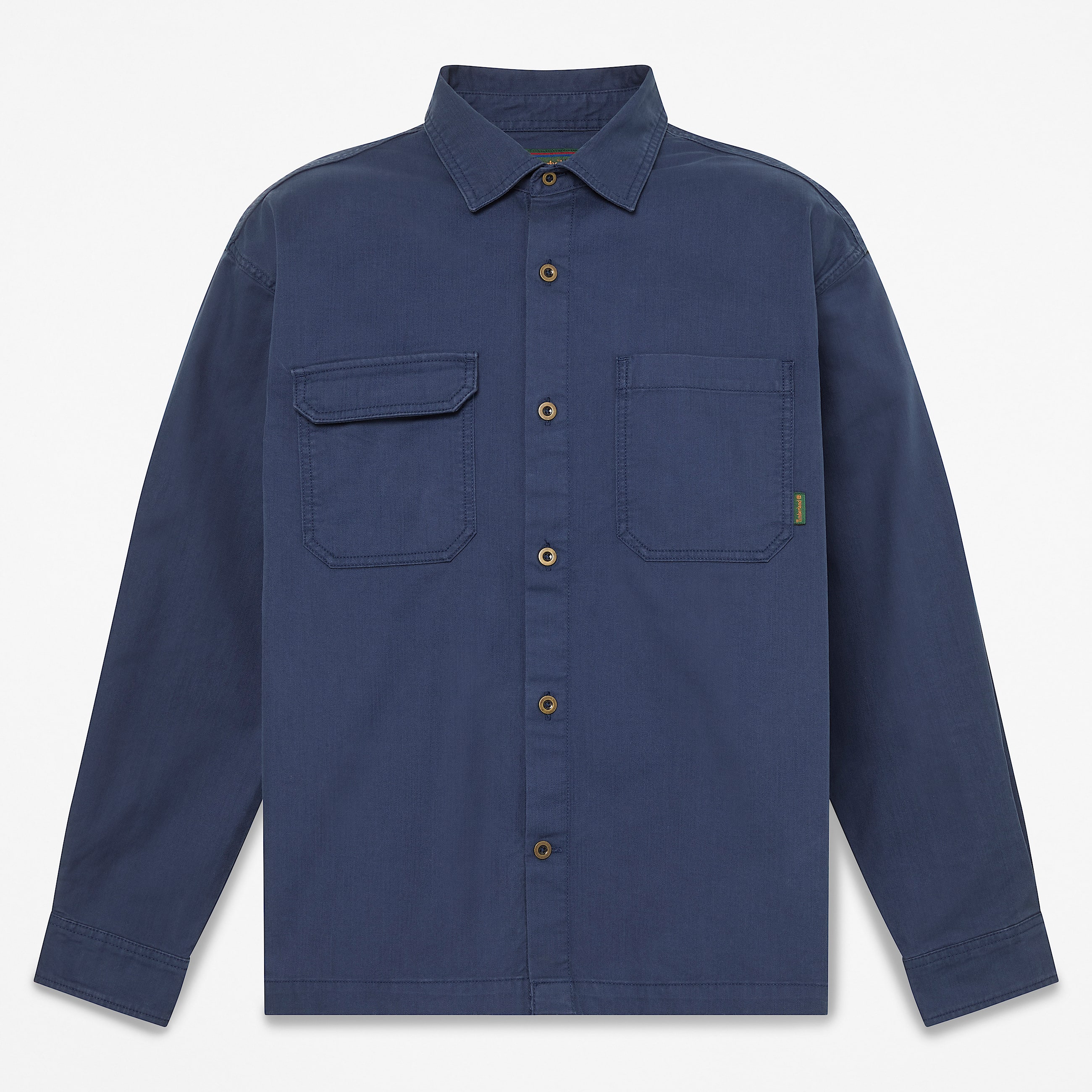 Mens Twill Overshirt TBL Mood Indigo HERO