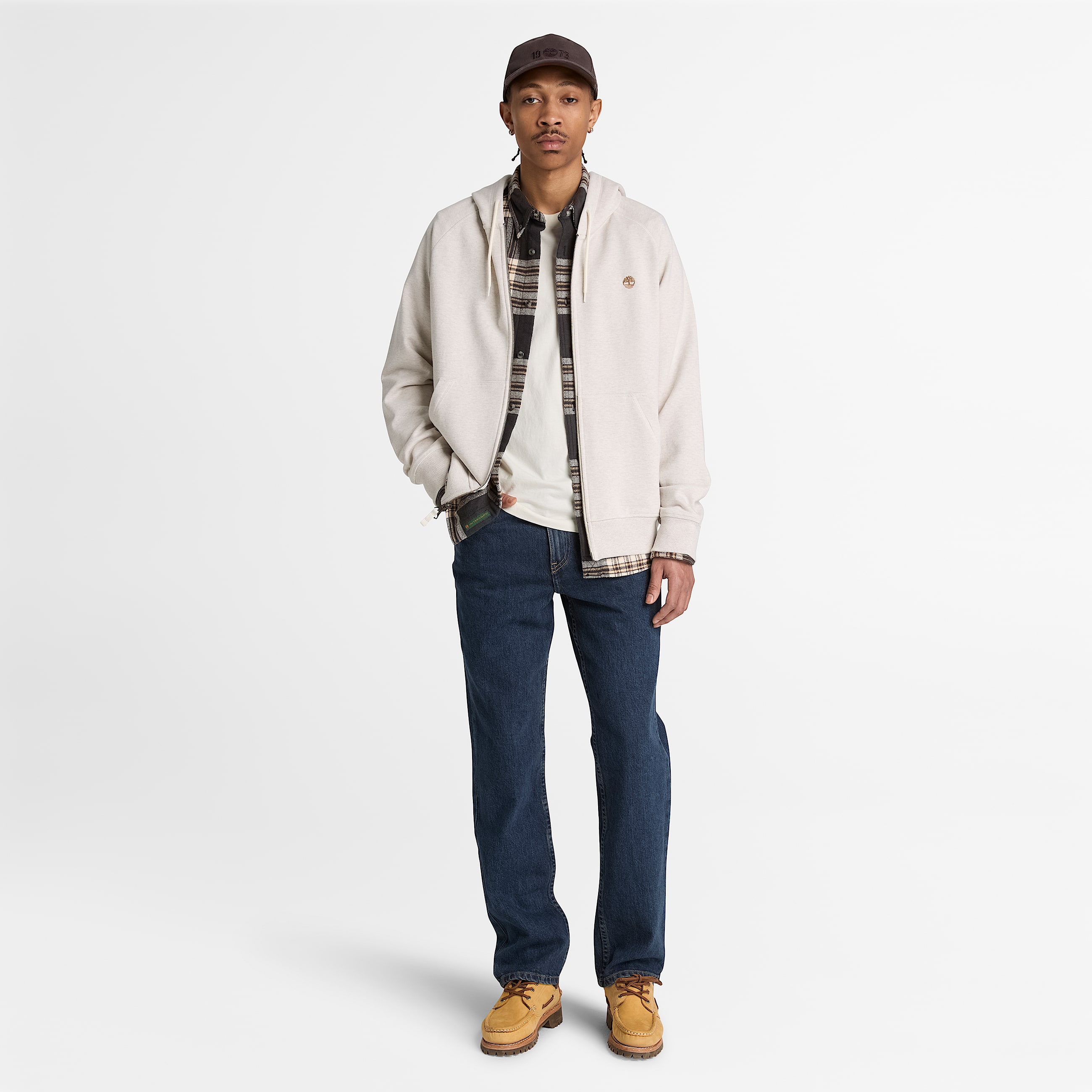 Mens Exeter River FullZip Hoodie TBL Light Oatmeal Heather ALT2